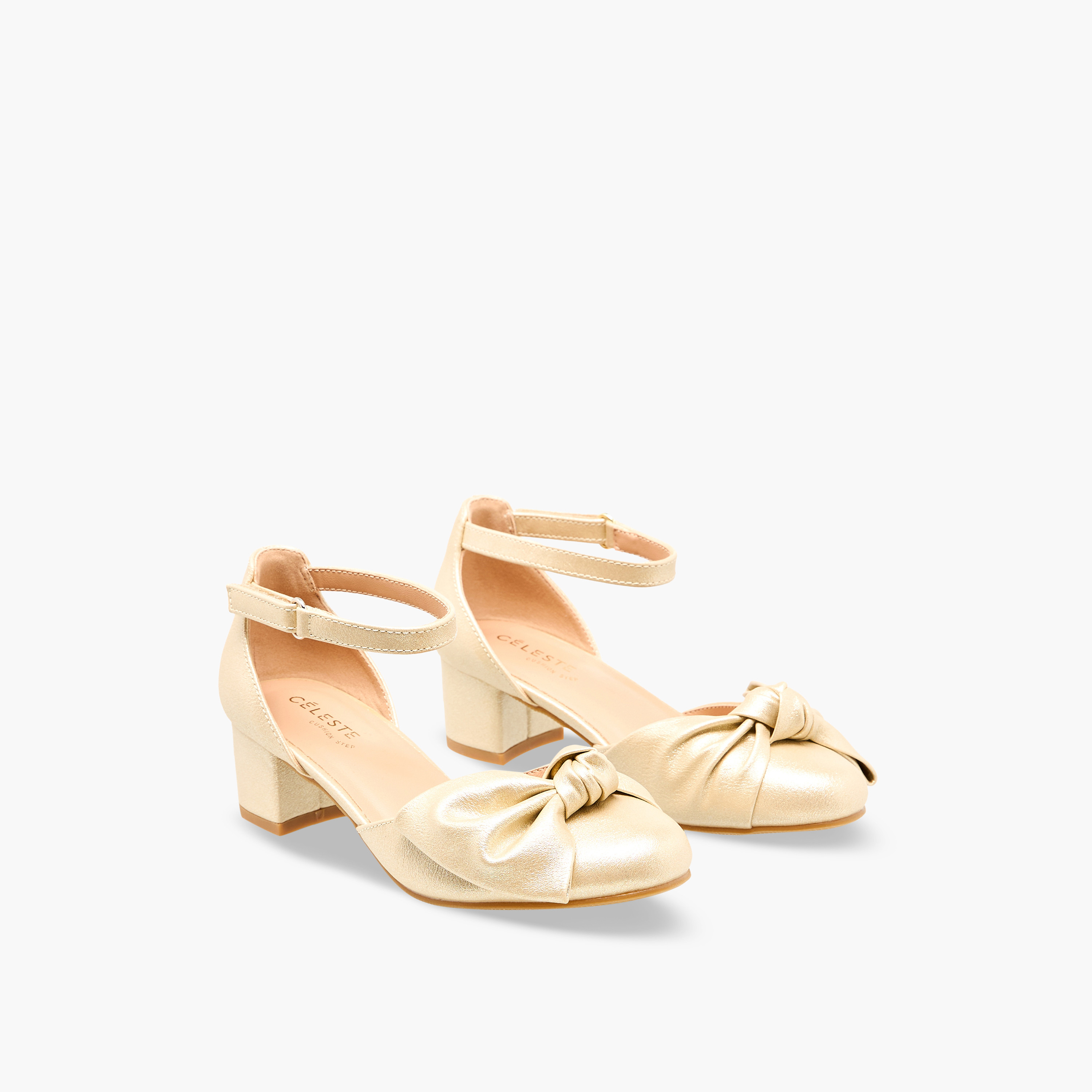 حذاء بحزام على الكاحل وكعب سميك للبنات من سيليست-girls-shoes-sandals-image-1