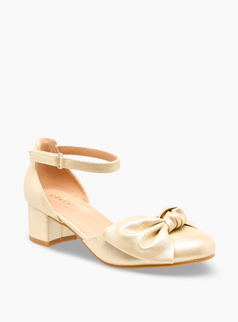حذاء بحزام على الكاحل وكعب سميك للبنات من سيليست-girls-shoes-sandals-image-2