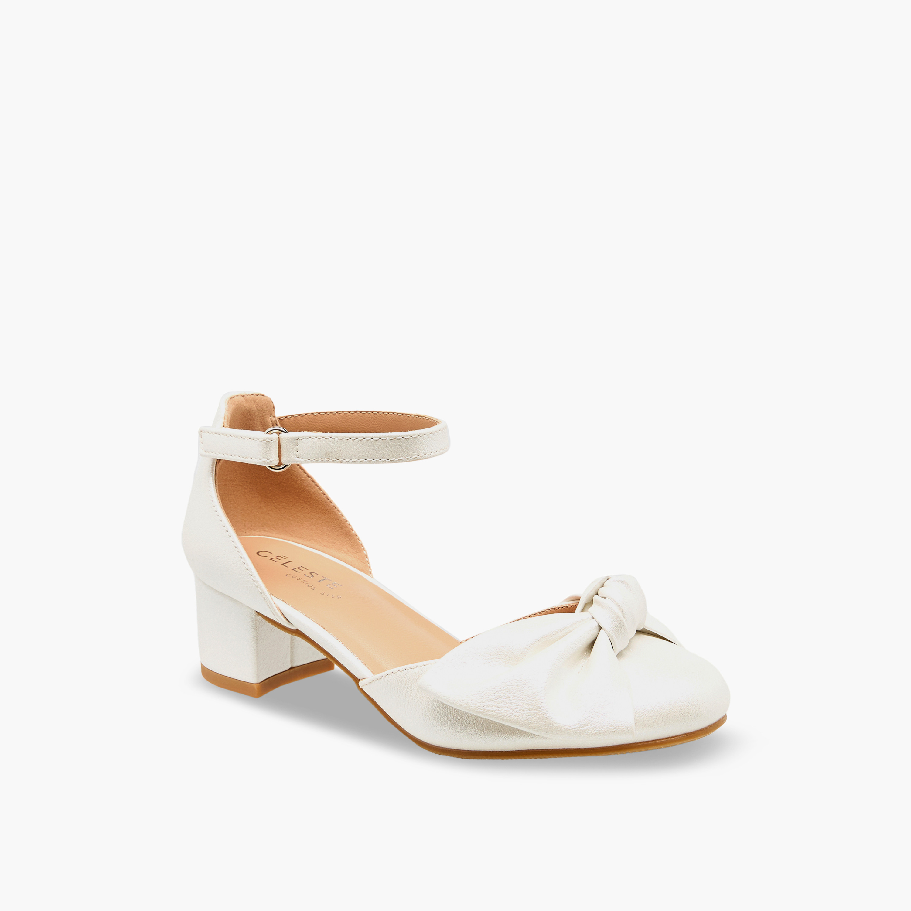Celeste Girls Block Heel Ankle Strap Shoes-girls-shoes-sandals-image-2