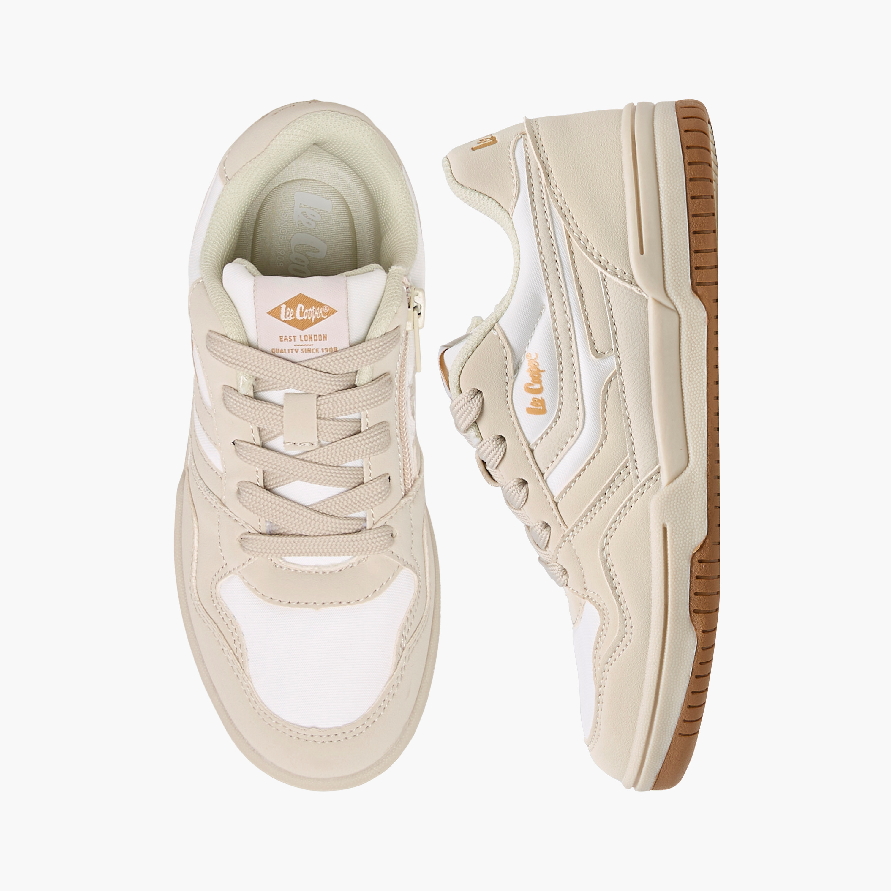 Lee Cooper Boys' Panelled Sneakers with Lace-Up Closure-boys-shoes-sneakers-image-1