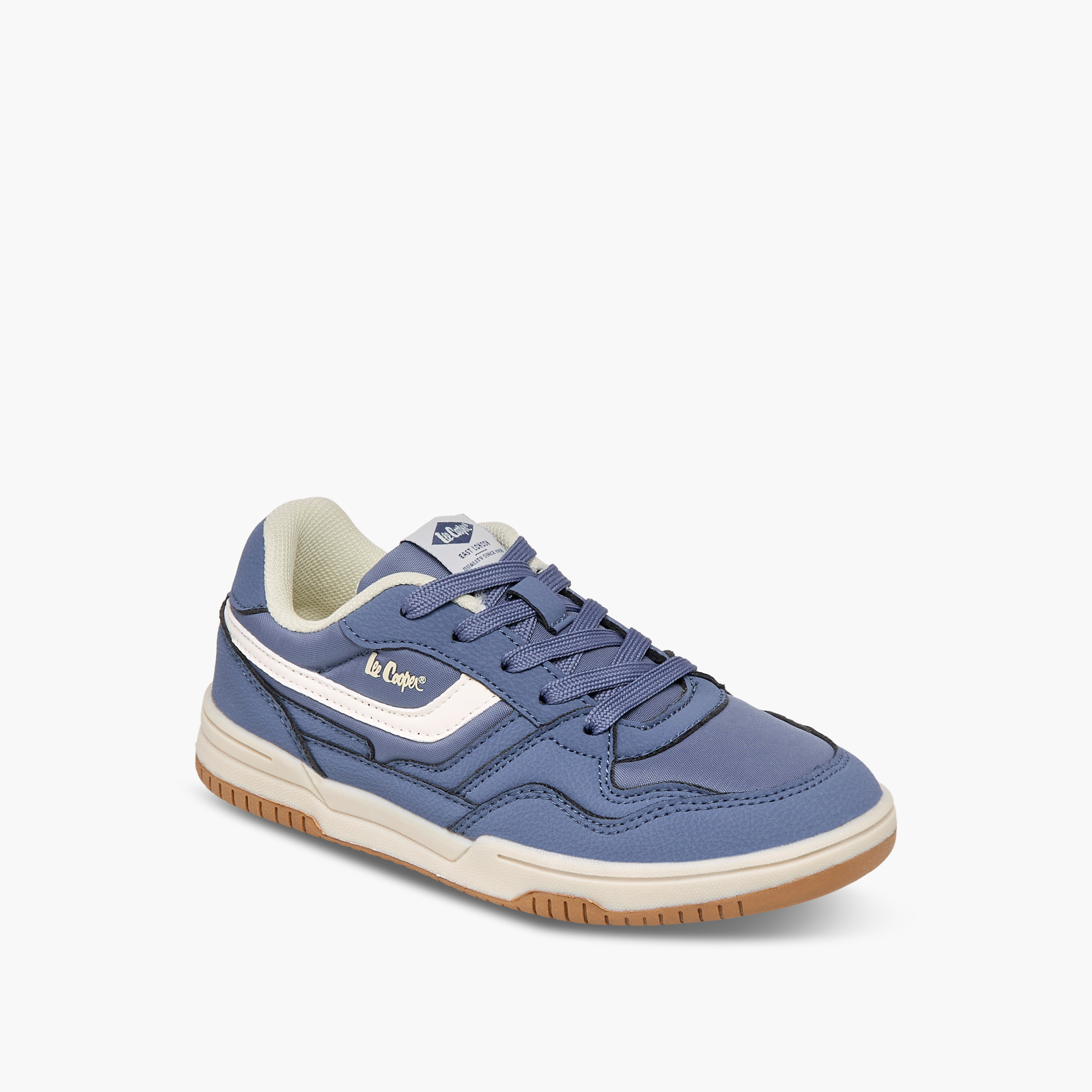 Lee Cooper Boys' Panelled Sneakers with Lace-Up Closure-boys-shoes-sneakers-image-2