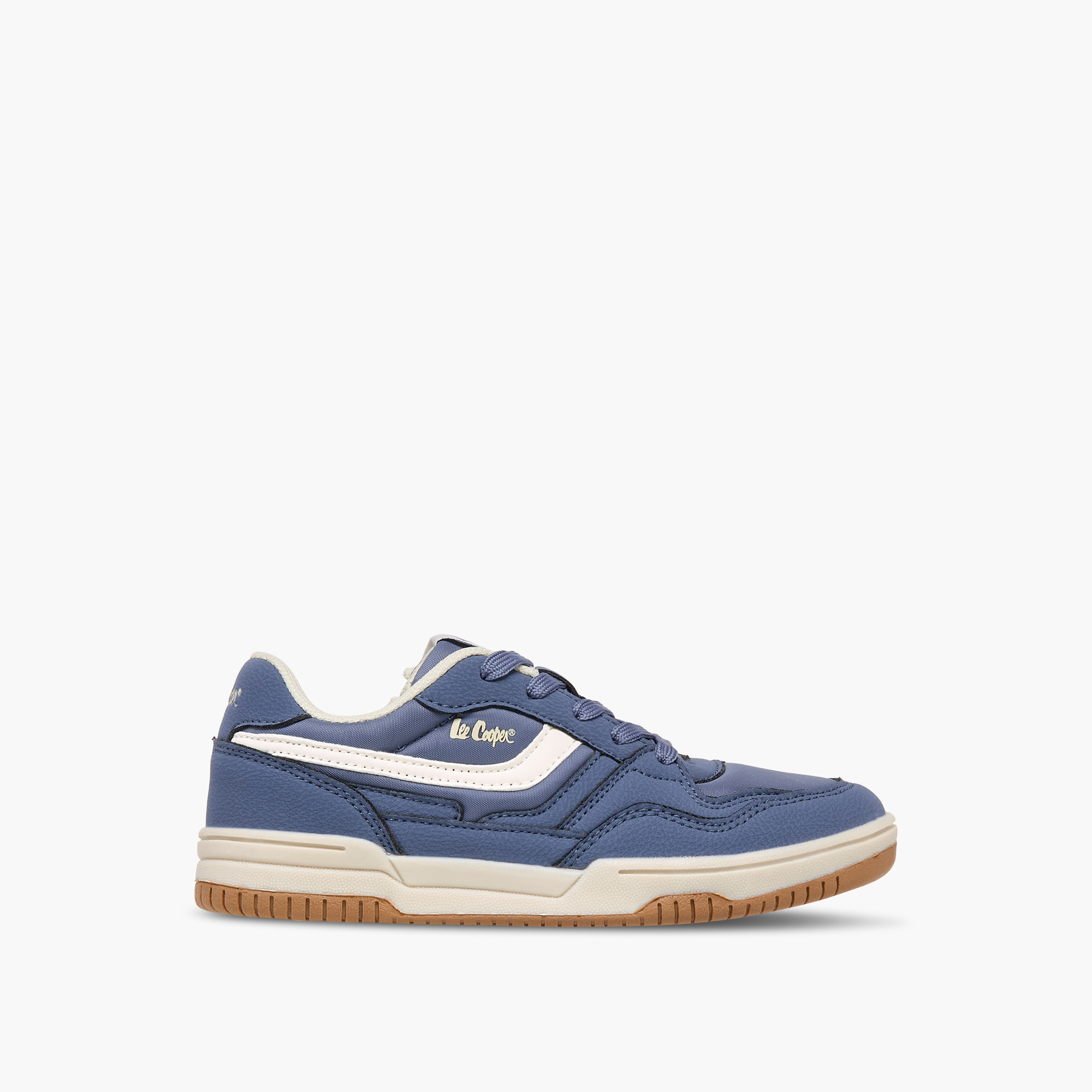 Lee Cooper Boys' Panelled Sneakers with Lace-Up Closure-boys-shoes-sneakers-image-3
