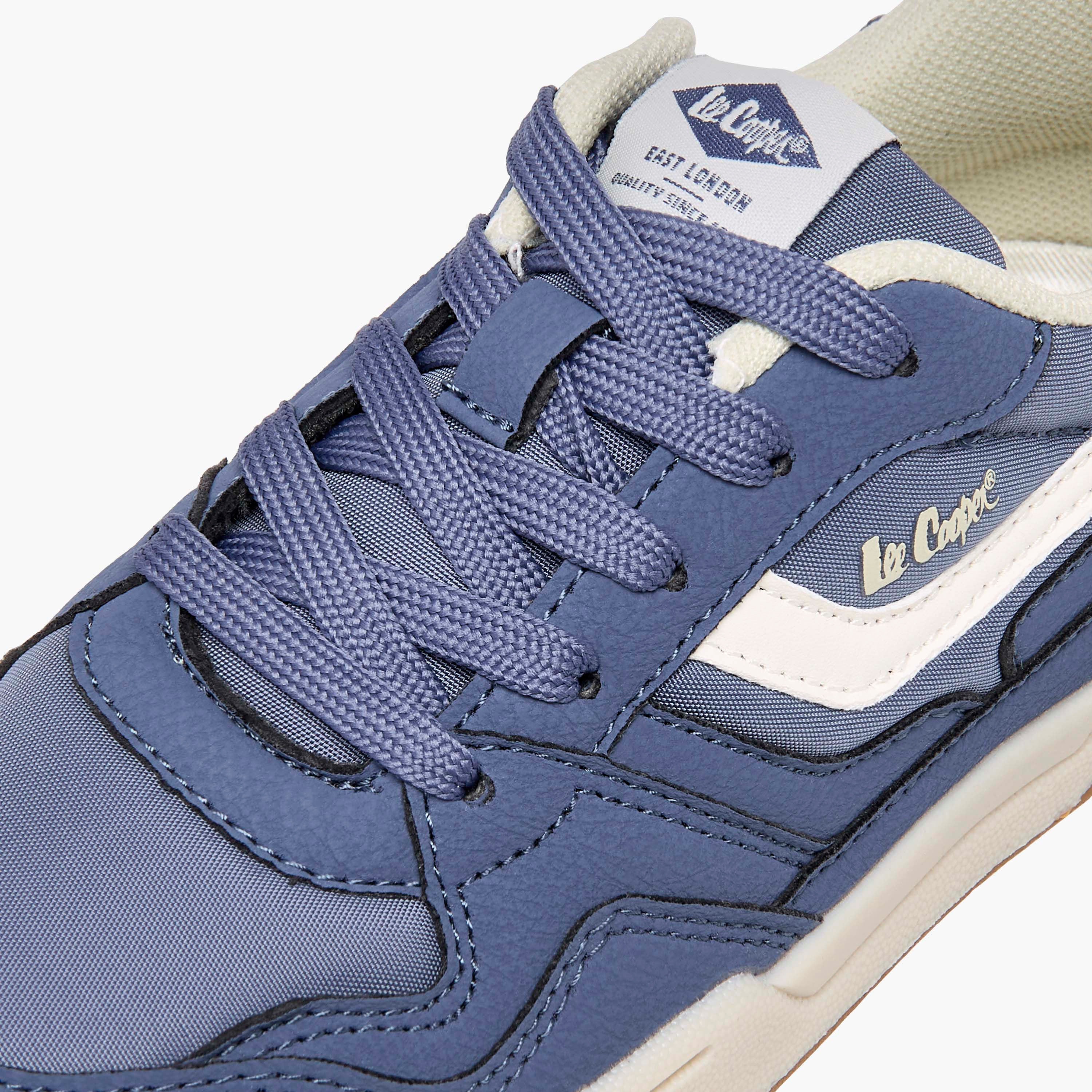 Lee Cooper Boys' Panelled Sneakers with Lace-Up Closure-boys-shoes-sneakers-image-4