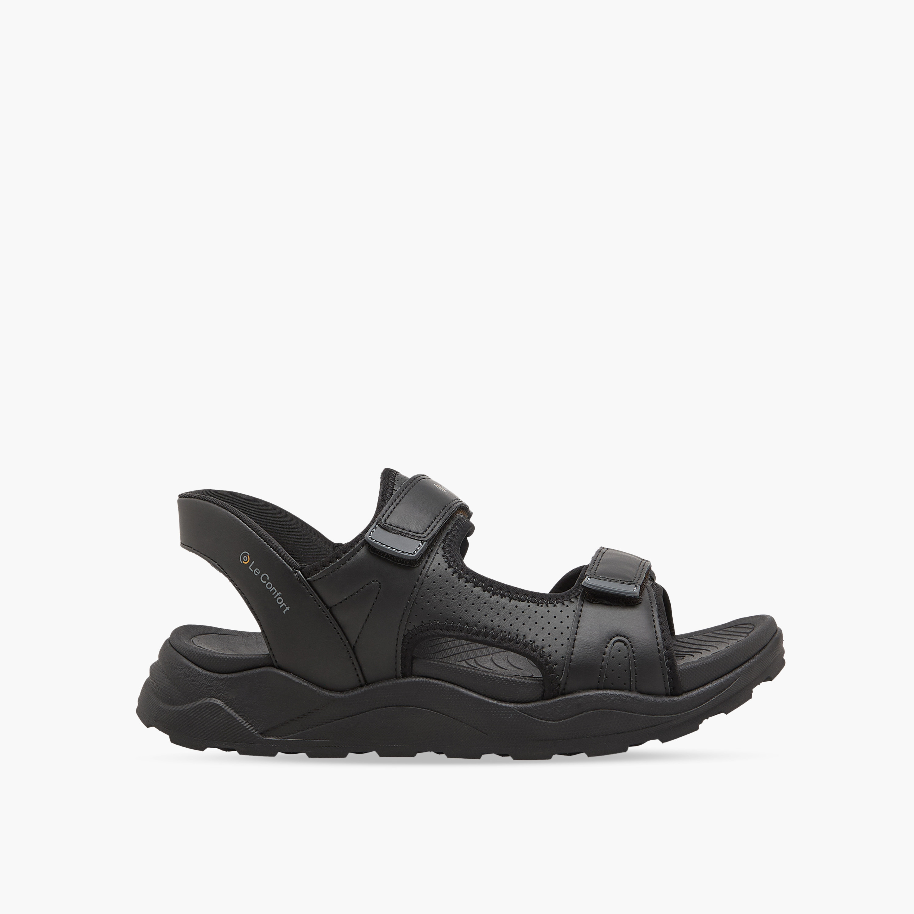 صندل بحزام مزدوج وشريط إغلاق لاصق للرجال من لو كونفورت-men-shoes-sandals-image-2