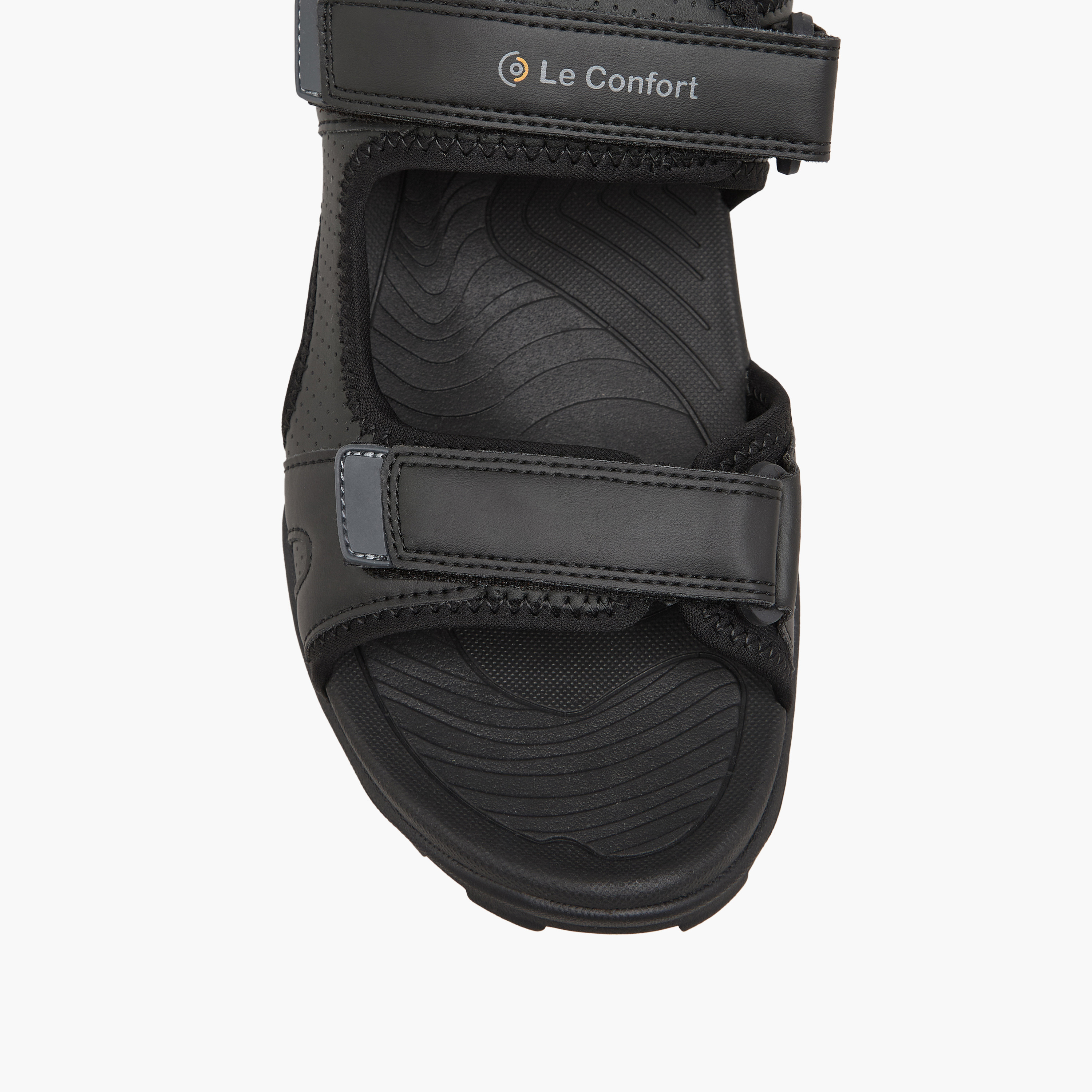 صندل بحزام مزدوج وشريط إغلاق لاصق للرجال من لو كونفورت-men-shoes-sandals-image-3
