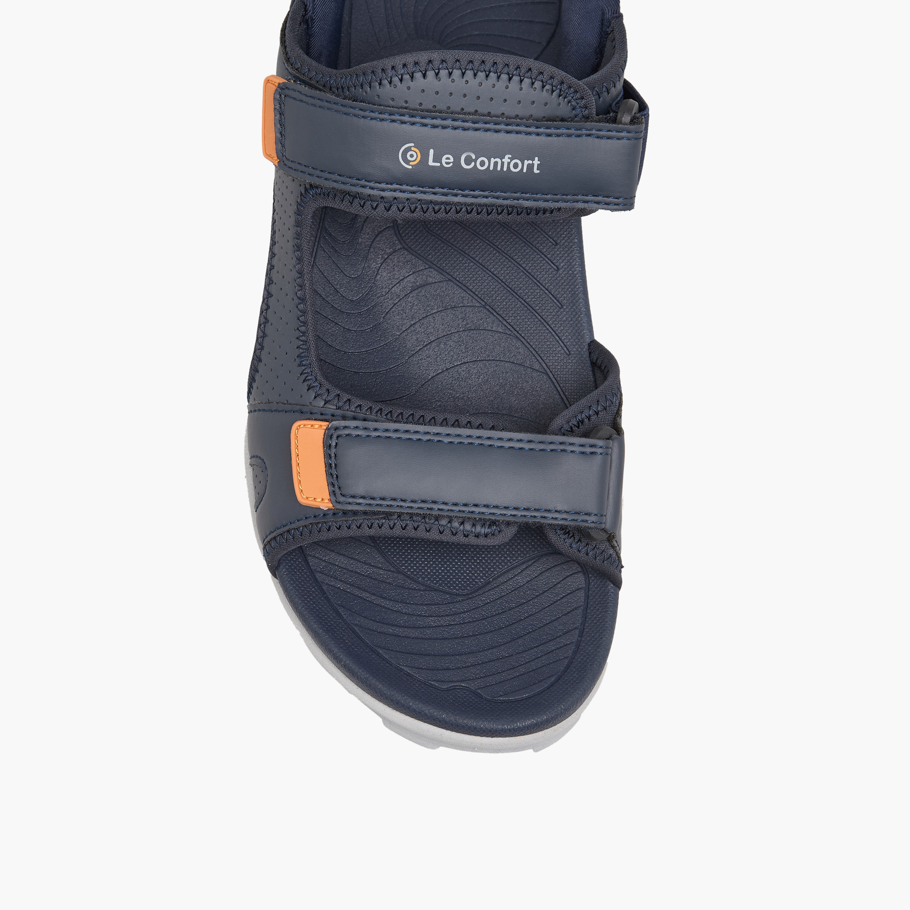 صندل بحزام مزدوج وشريط إغلاق لاصق للرجال من لو كونفورت-men-shoes-sandals-image-3