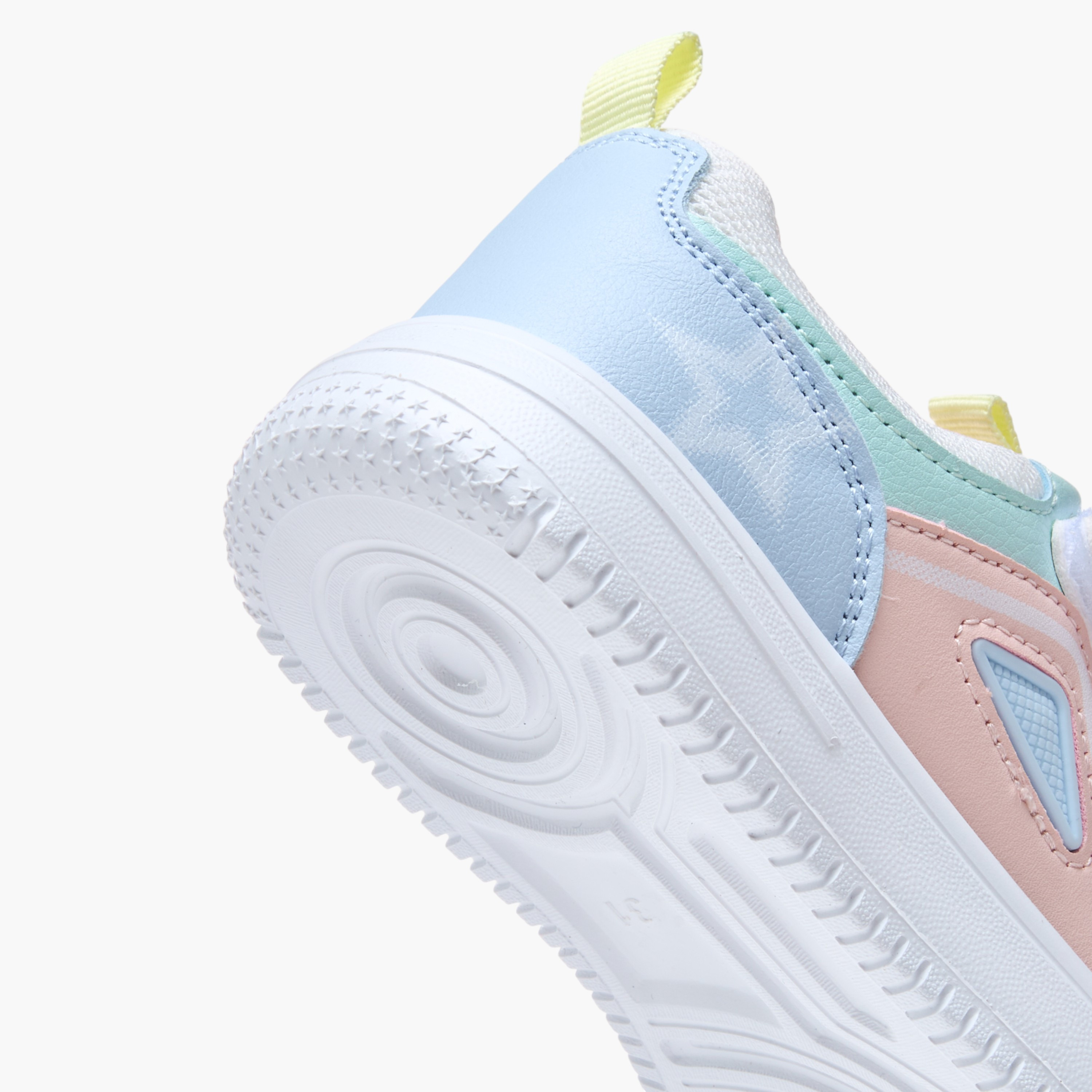 Flora Bella Colourblock Sneakers with Hook and Loop Closure-girls-shoes-sneakers-image-5