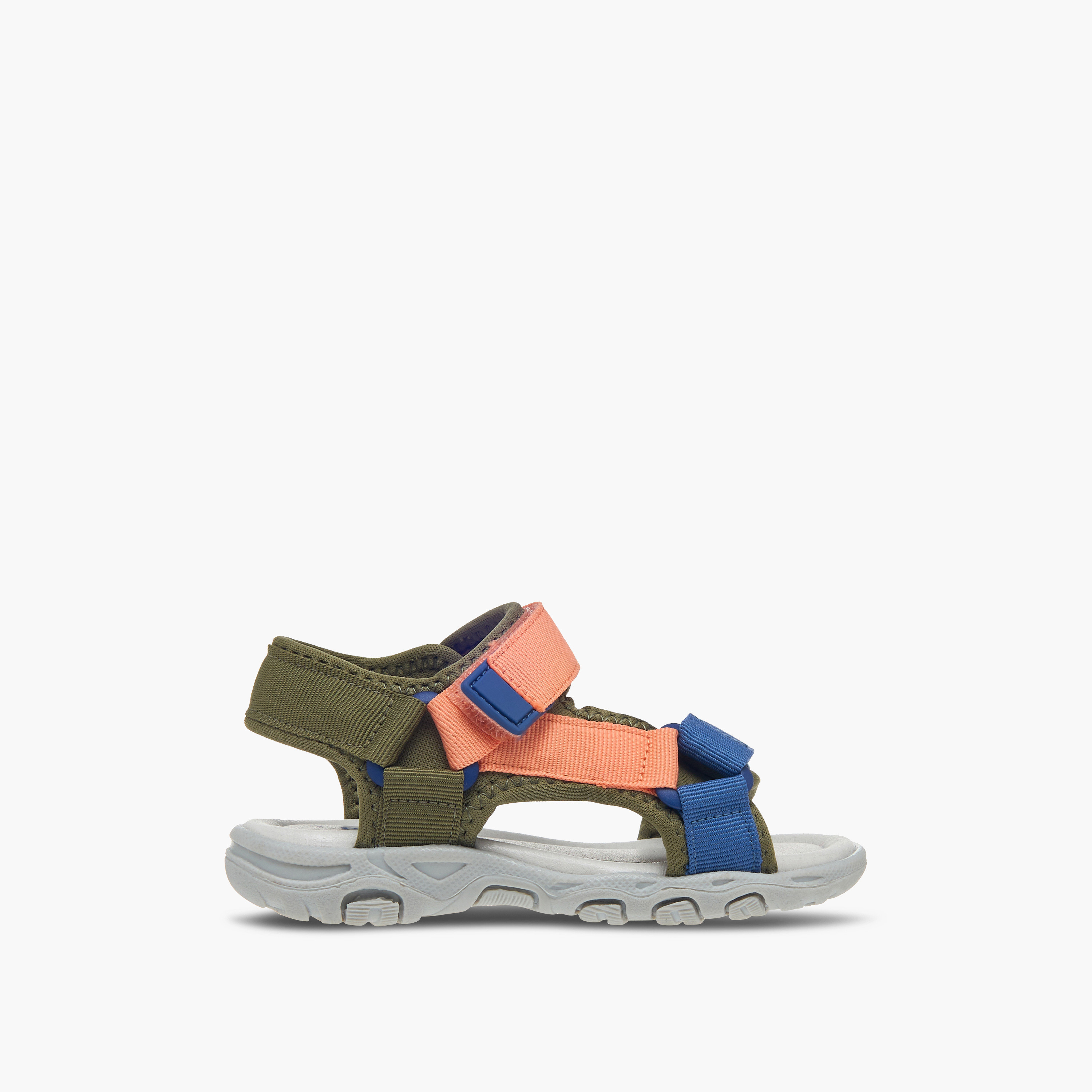 LBL by Shoexpress Colourblock Sandals with Hook and Loop Closure-baby-boys-shoes-sandals-image-2