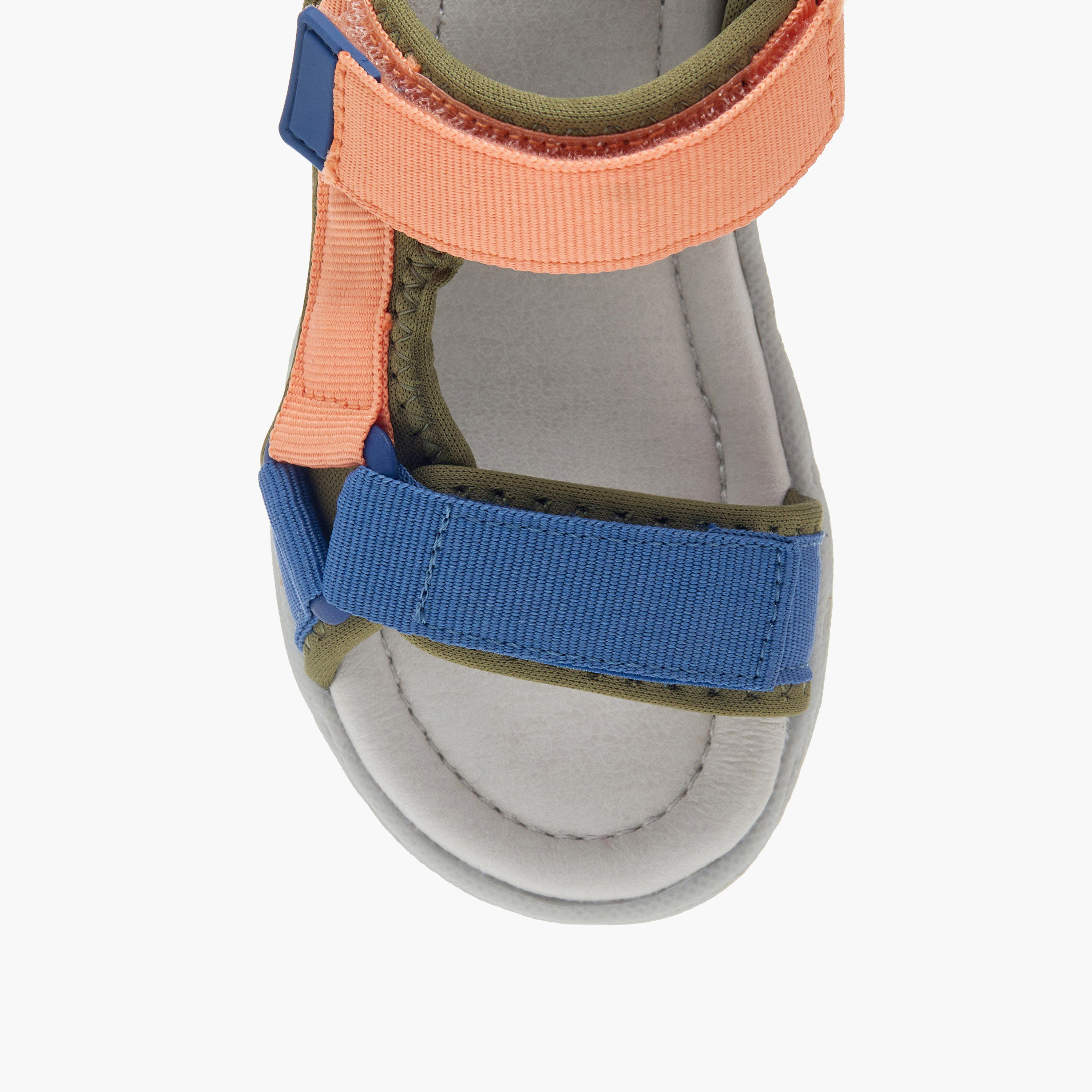 LBL by Shoexpress Colourblock Sandals with Hook and Loop Closure-baby-boys-shoes-sandals-image-3