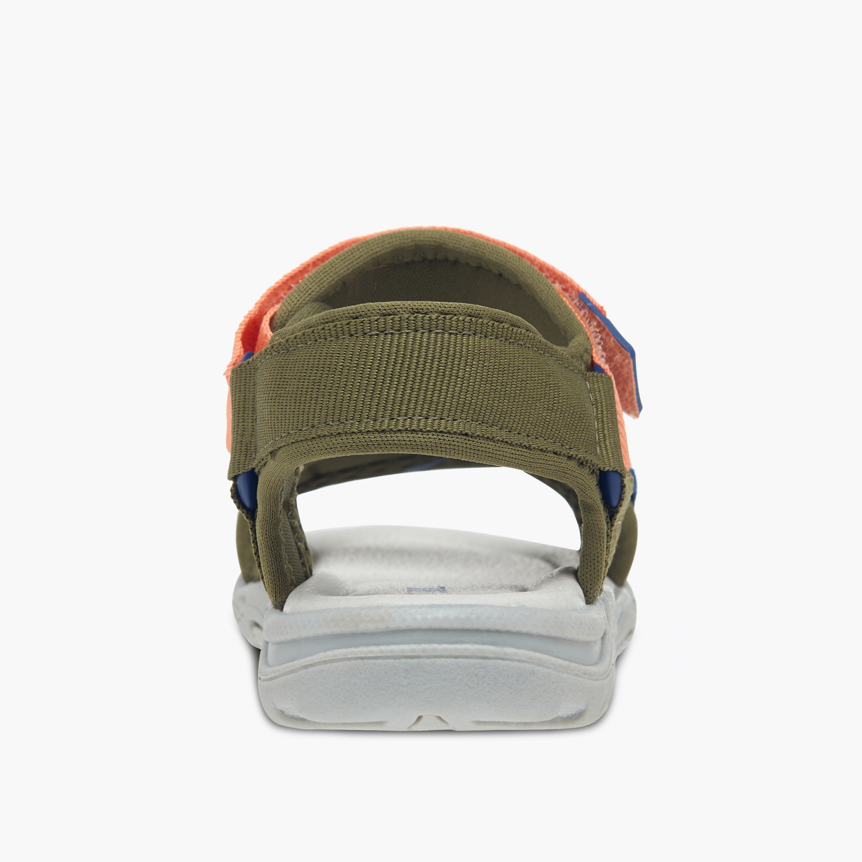 LBL by Shoexpress Colourblock Sandals with Hook and Loop Closure-baby-boys-shoes-sandals-image-4