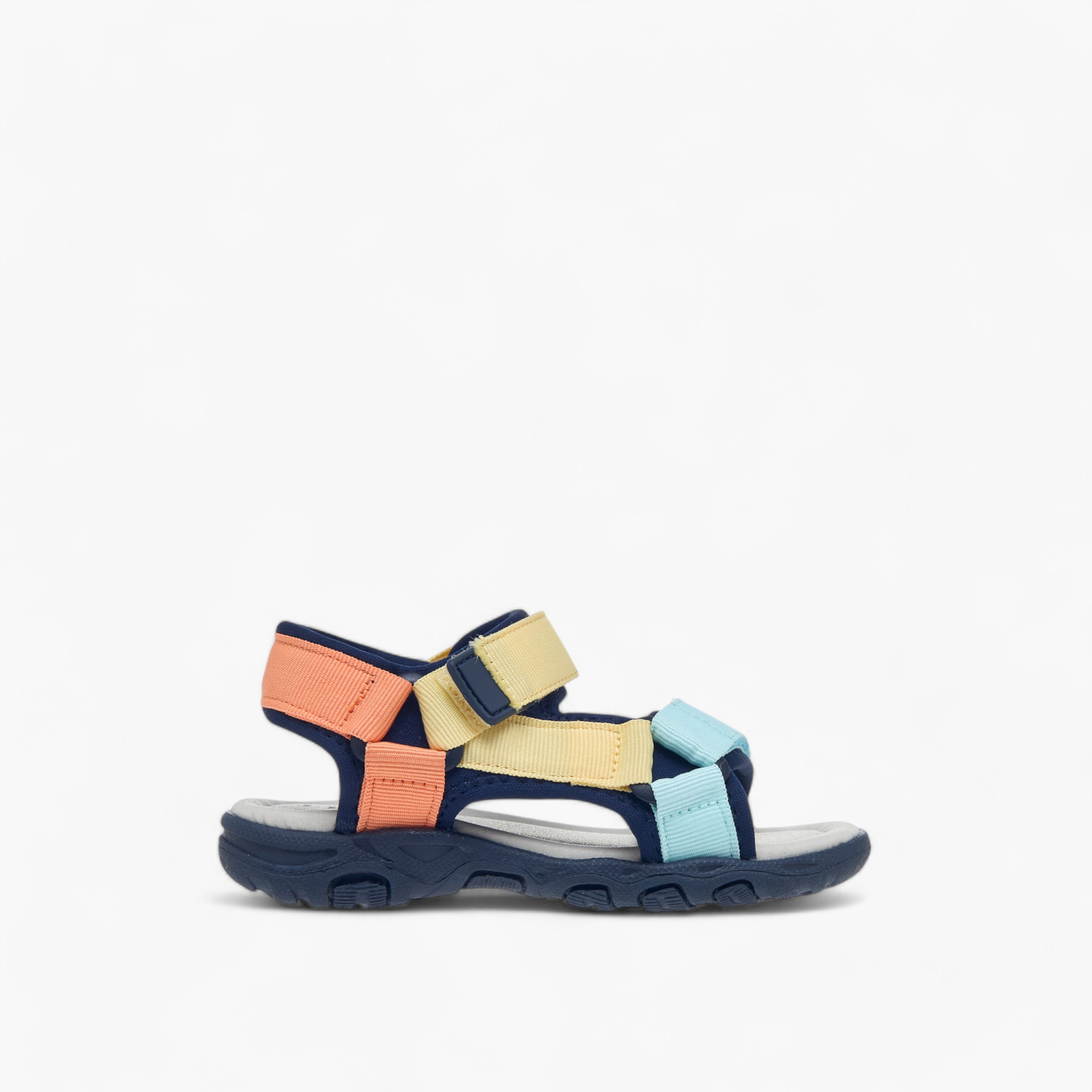 LBL by Shoexpress Colourblock Sandals with Hook and Loop Closure-baby-boys-shoes-sandals-image-2