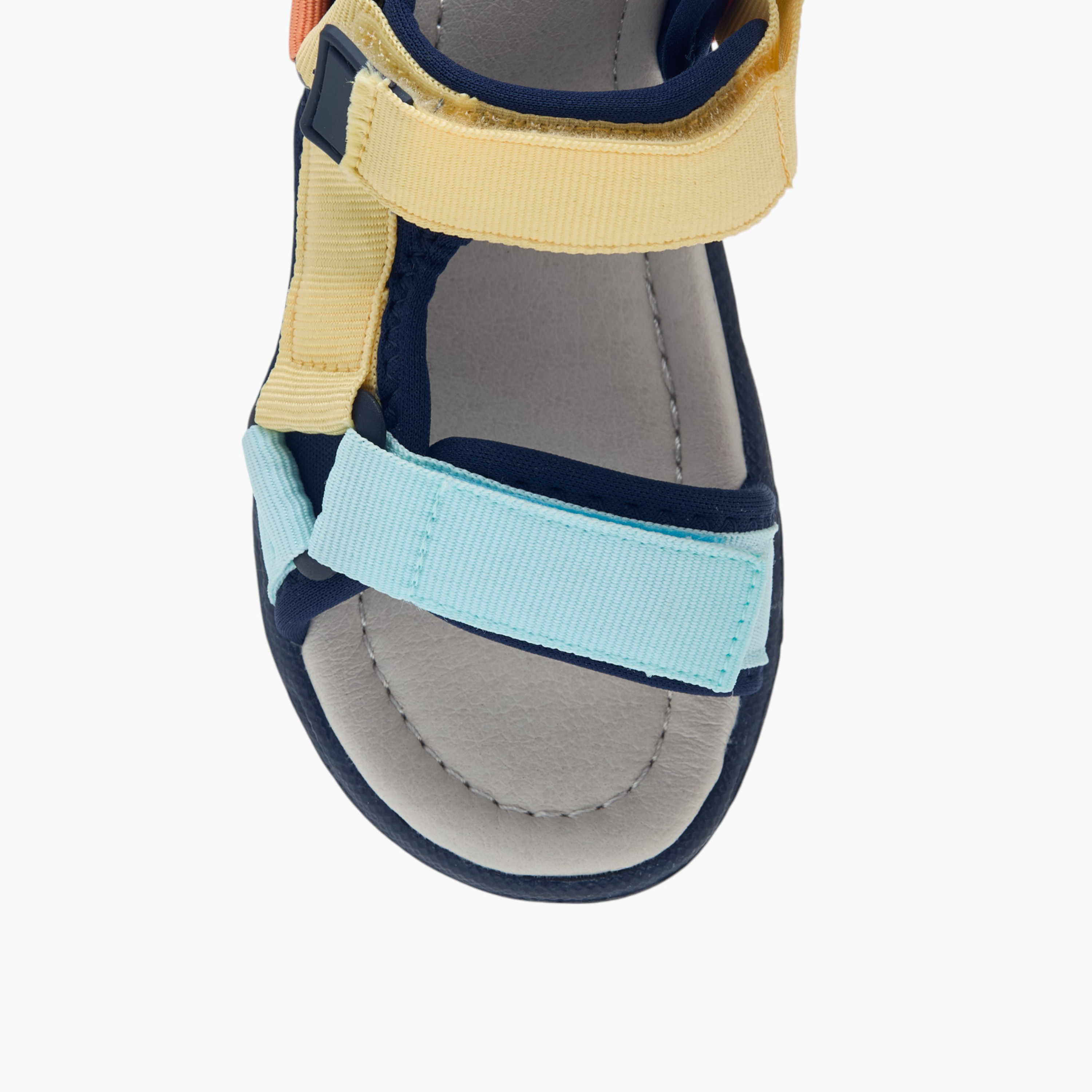 LBL by Shoexpress Colourblock Sandals with Hook and Loop Closure-baby-boys-shoes-sandals-image-3