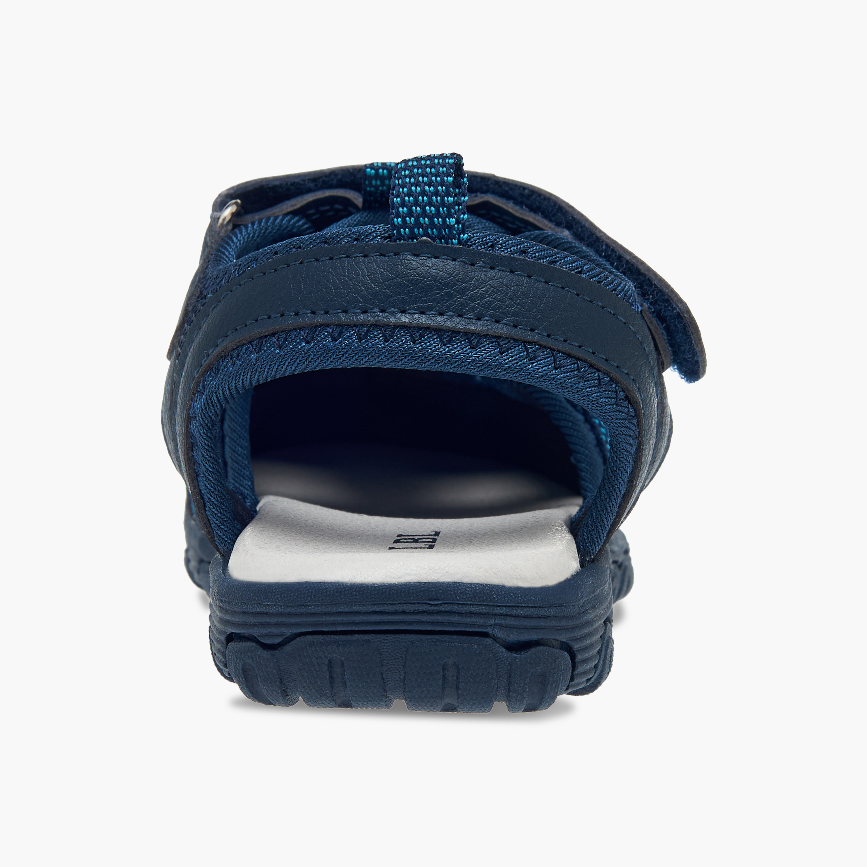 LBL by Shoexpress Mesh Detail Sandals with Hook and Loop Closure-boys-shoes-sandals-image-4