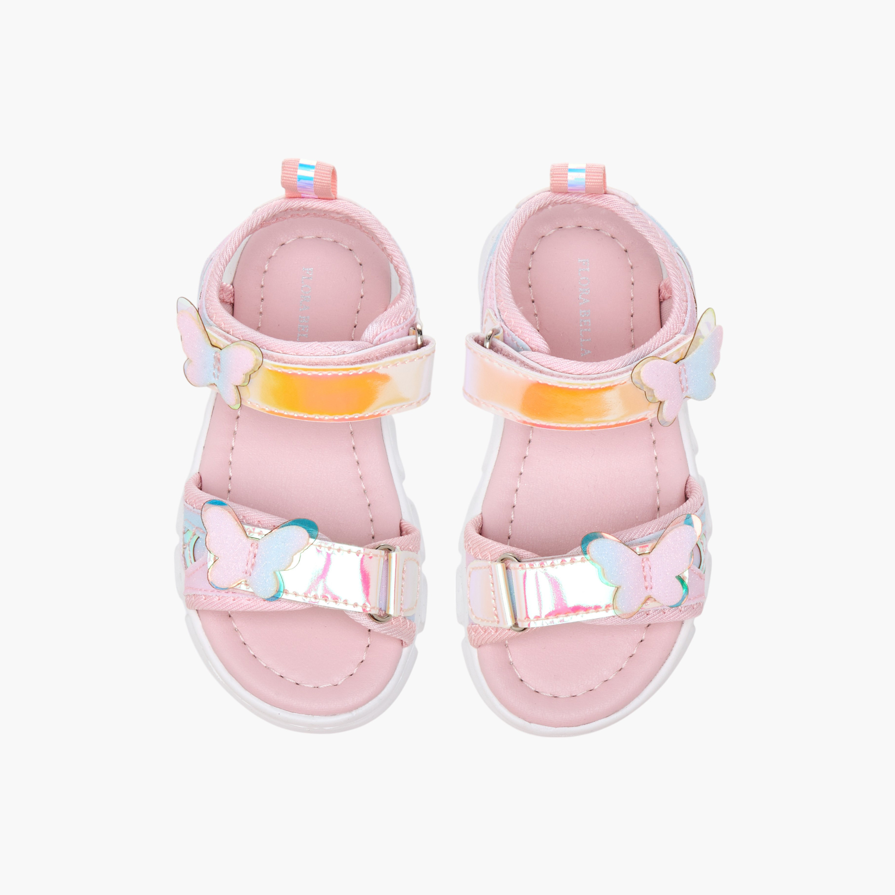 Flora Bella Butterfly Accent Floaters with Hook and Loop Closure-girls-shoes-sandals-image-1