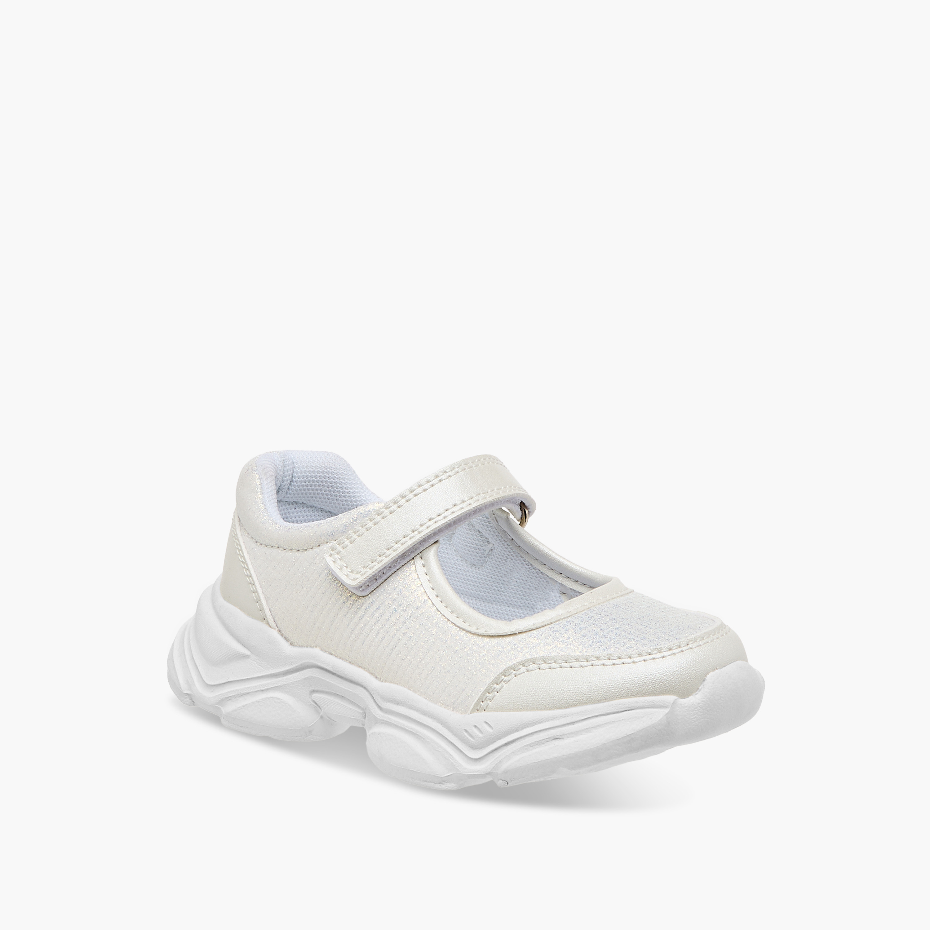 حذاء ماري جين بارز الملمس بشريط إغلاق لاصق من فلورا بيلا-girls-shoes-maryjanes-image-4