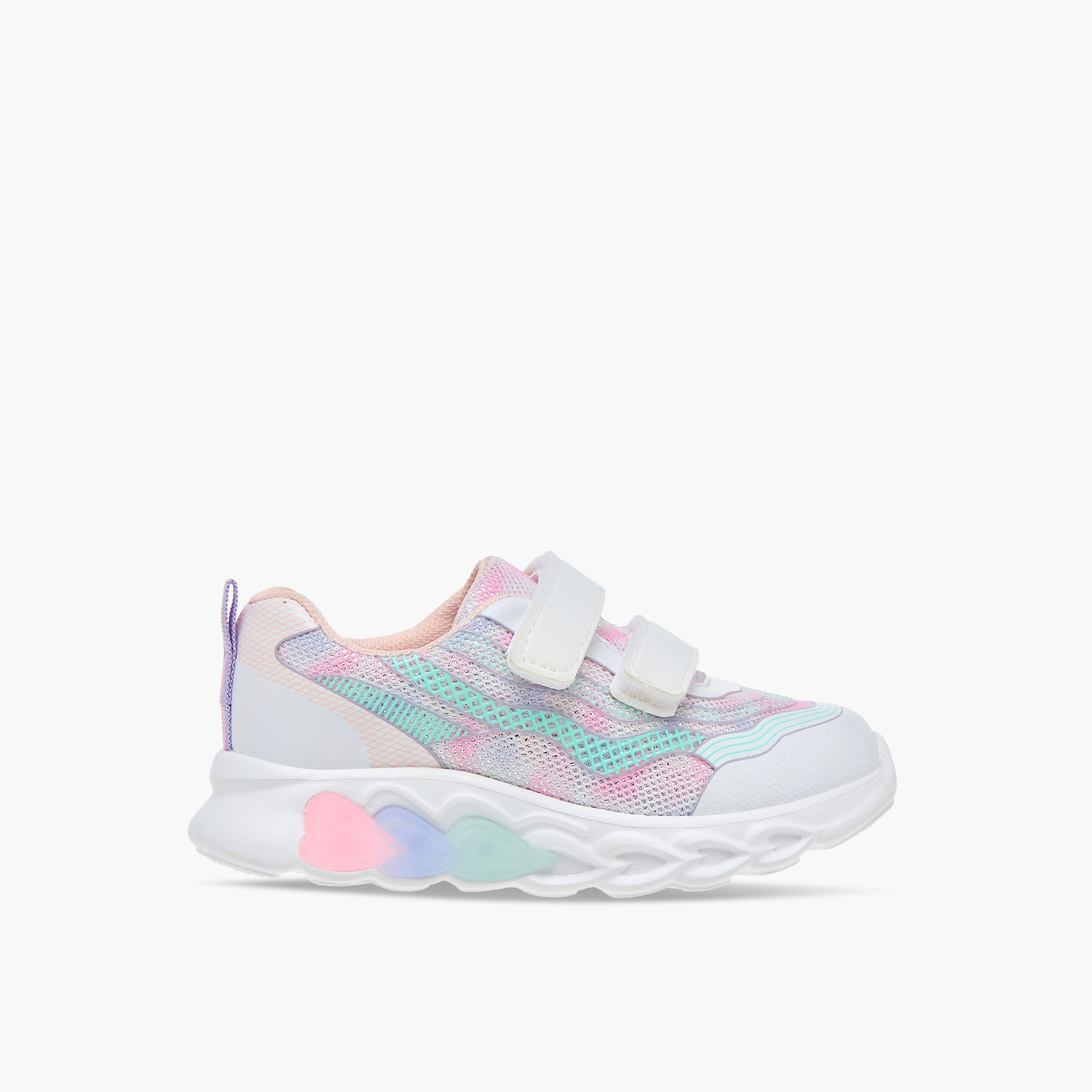 Flora Bella Ombre Light-Up Sneakers with Hook and Loop Closure-girls-shoes-sneakers-image-3