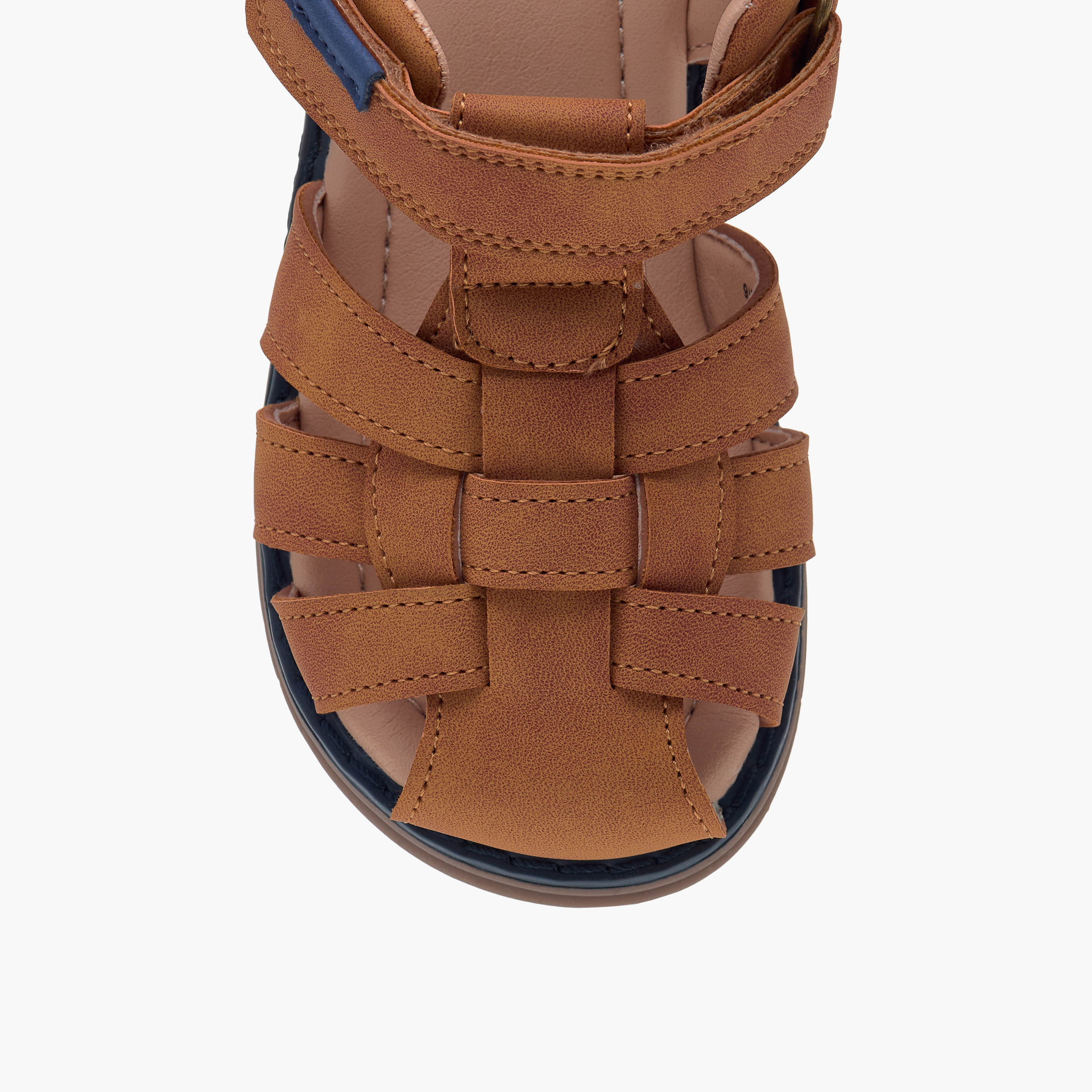 LBL by Shoexpress Strappy Sandals with Hook and Loop Closure-boys-shoes-sandals-image-3