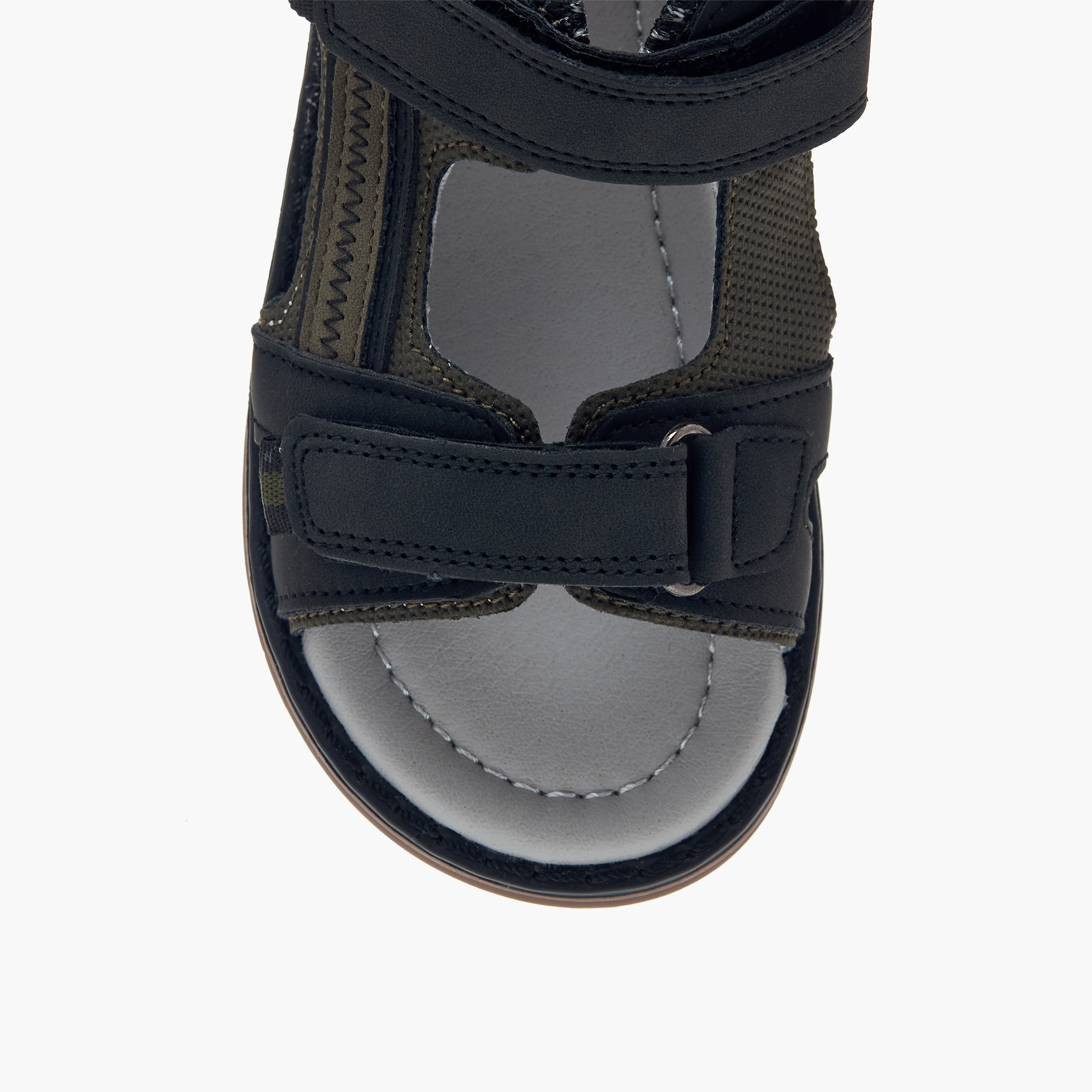 LBL by Shoexpress Colourblock Sandals with Hook and Loop Closure-boys-shoes-sandals-image-3