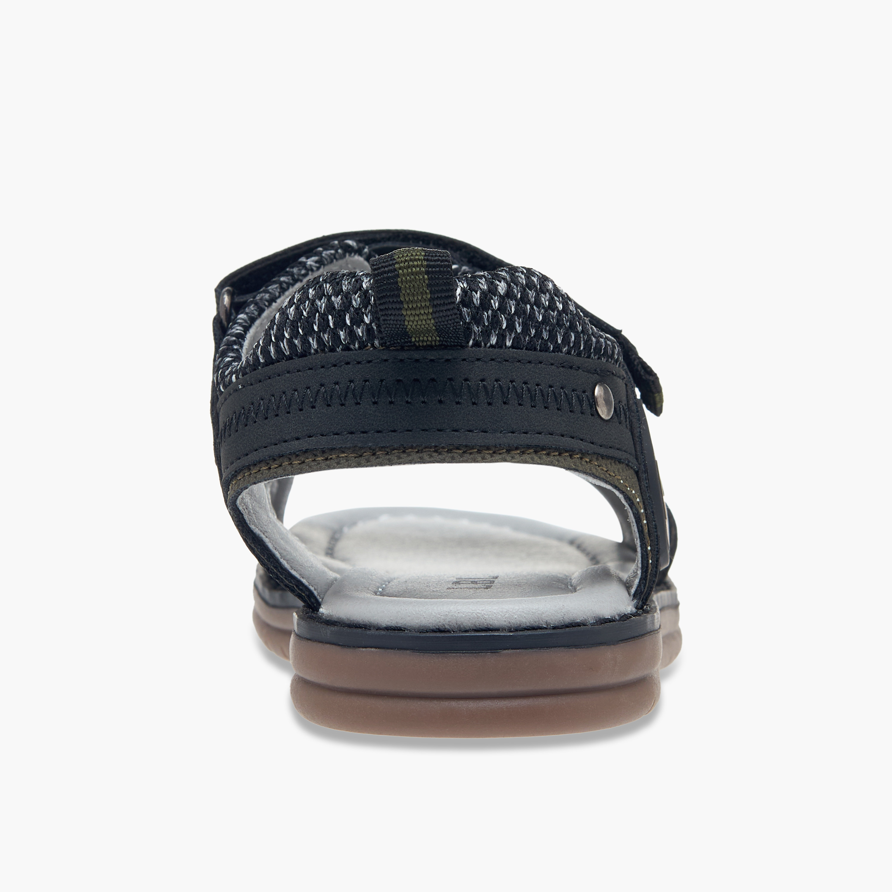 LBL by Shoexpress Colourblock Sandals with Hook and Loop Closure-boys-shoes-sandals-image-4