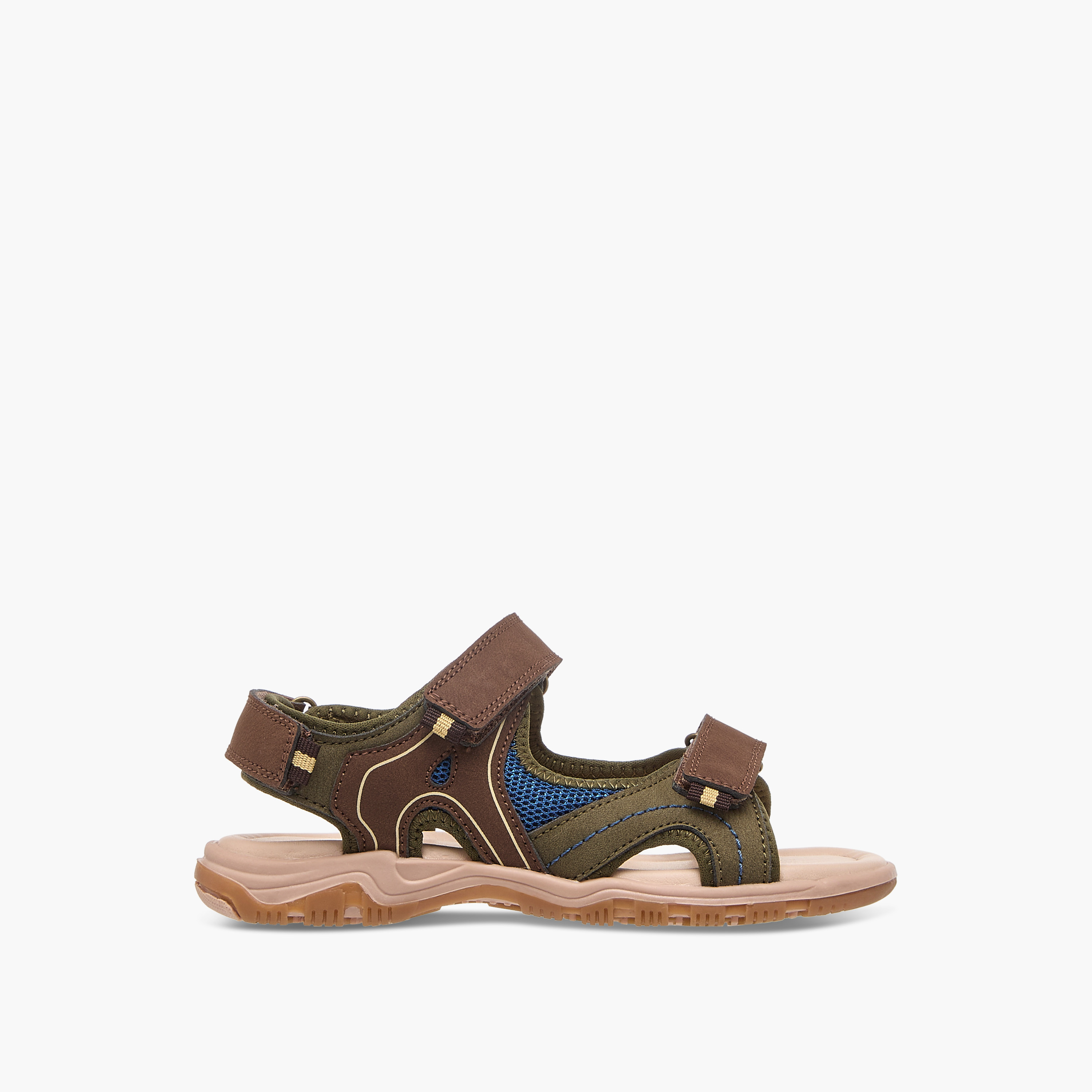 صندل بتصميم قوالب ملونة وشريط إغلاق لاصق من إل بي إل من شوإكسبريس-boys-shoes-sandals-image-2