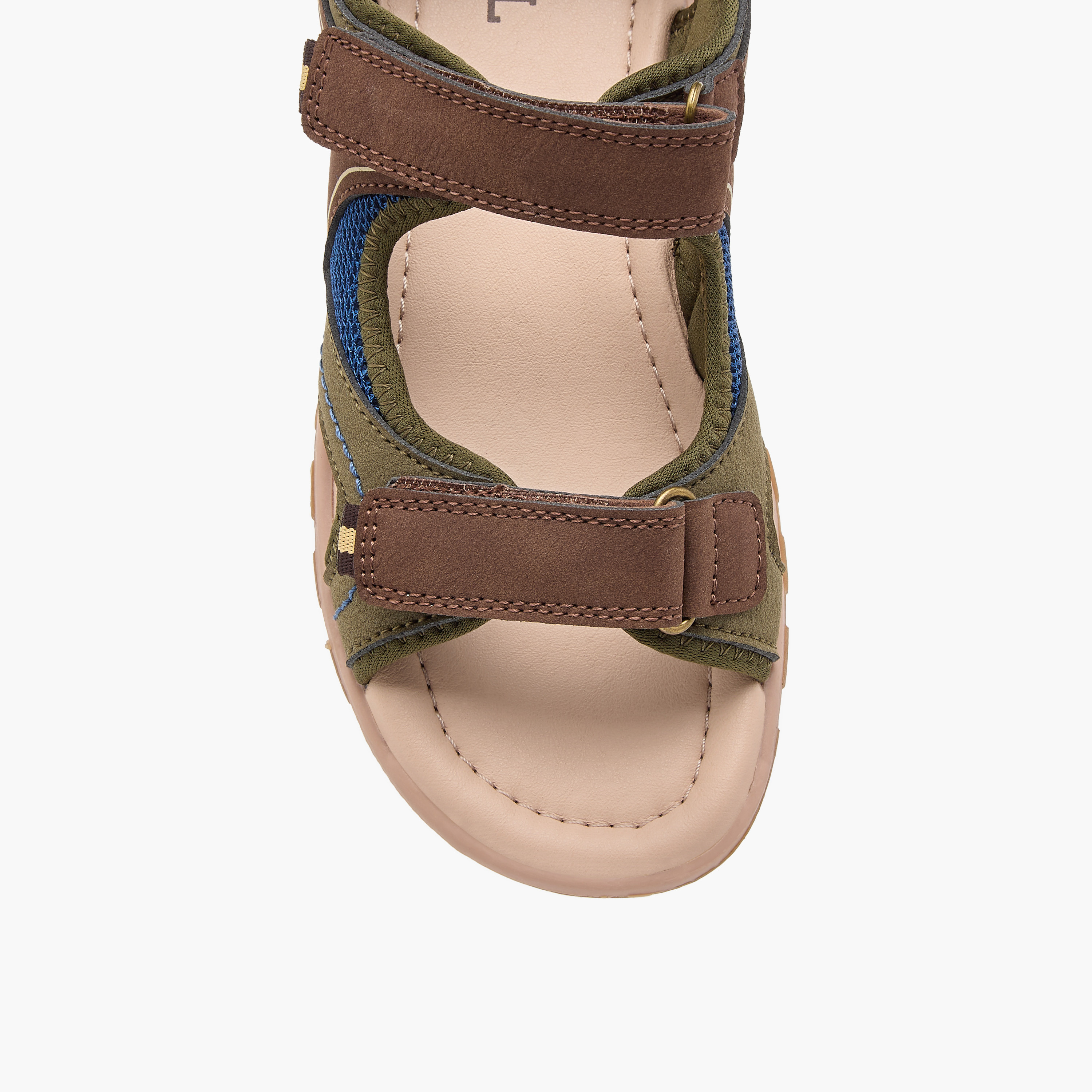 صندل بتصميم قوالب ملونة وشريط إغلاق لاصق من إل بي إل من شوإكسبريس-boys-shoes-sandals-image-3