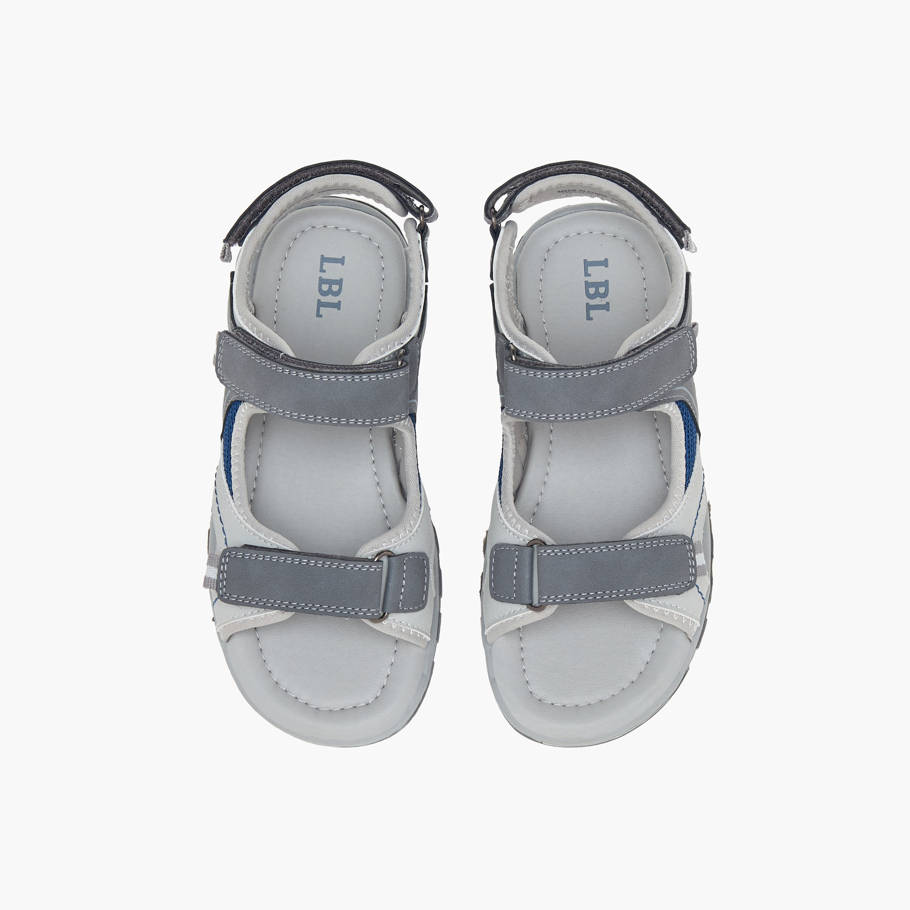 صندل بتصميم قوالب ملونة وشريط إغلاق لاصق من إل بي إل من شوإكسبريس-boys-shoes-sandals-image-5