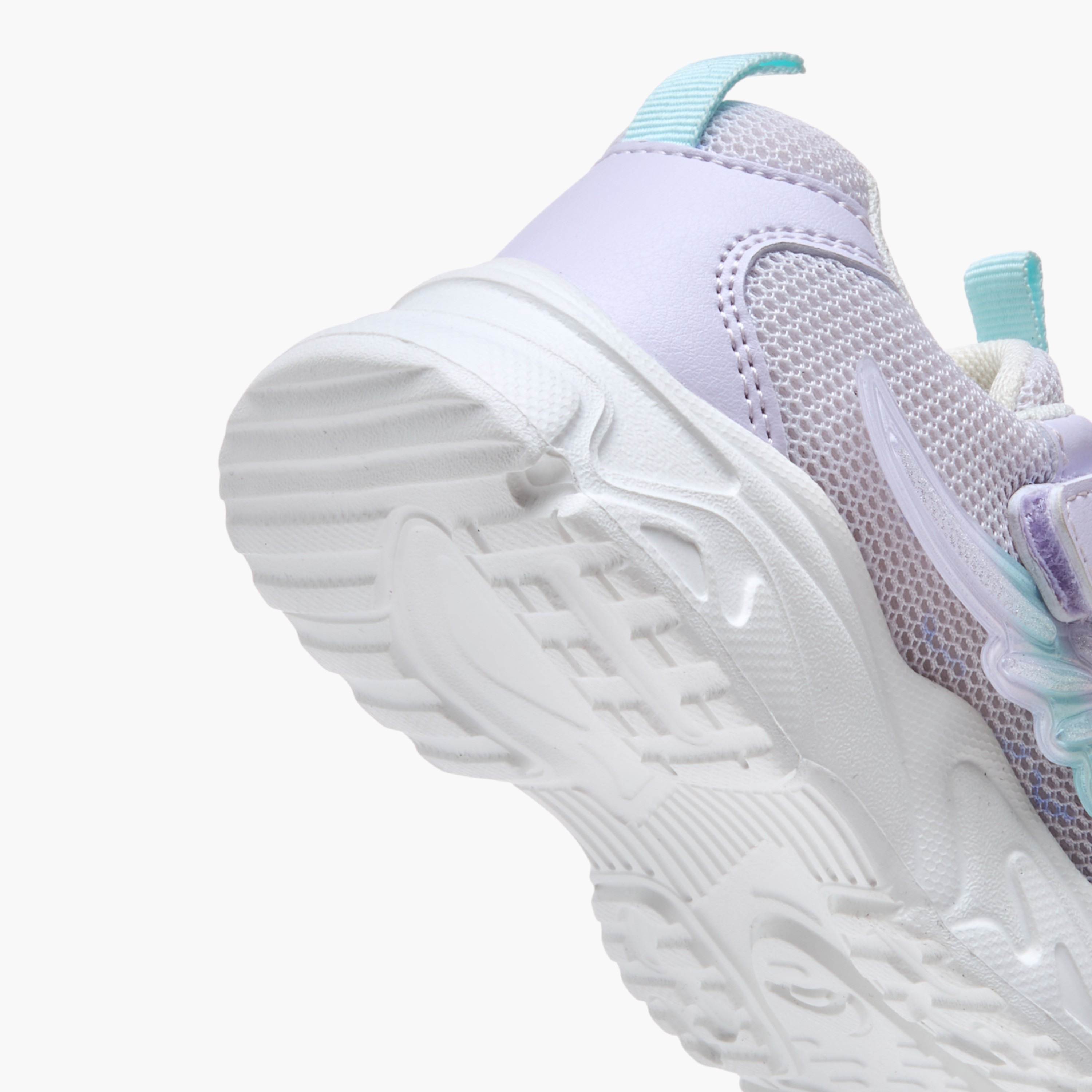 Flora Bella Panelled Sneakers with Hook and Loop Closure-girls-shoes-sneakers-image-5