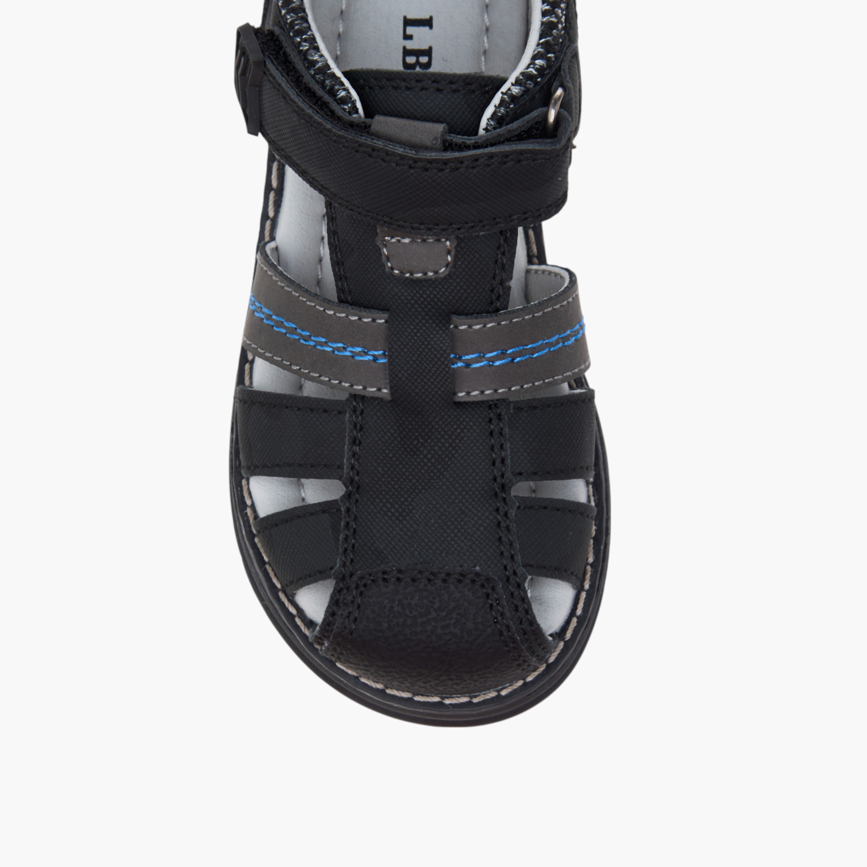 صندل بأحزمة وشريط إغلاق لاصق من إل بي إل من شو إكسبريس-boys-shoes-sandals-image-2