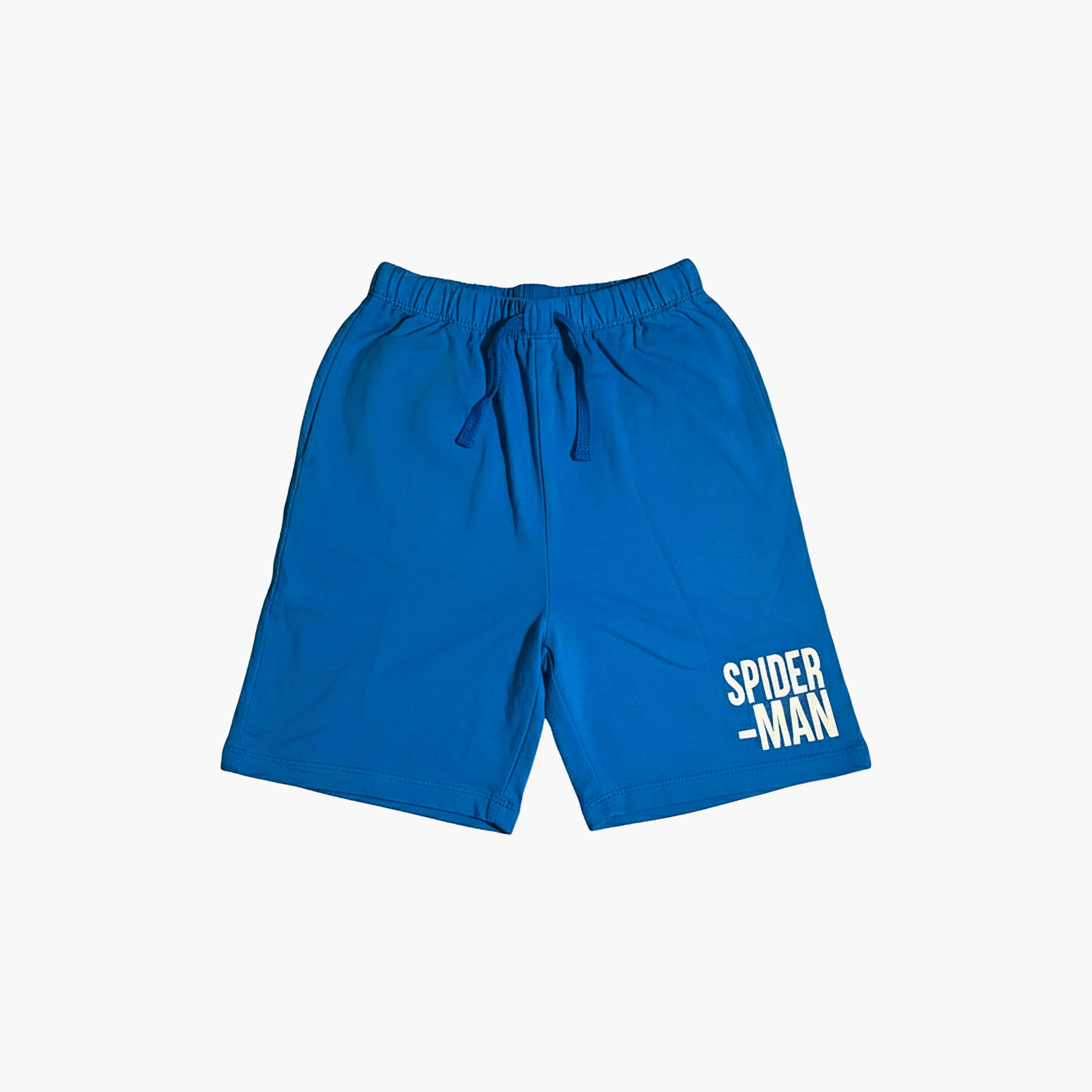 طقم تيشيرت وشورت قطني بطبعة سبايدرمان-boys-clothing-setsandcoords-image-3