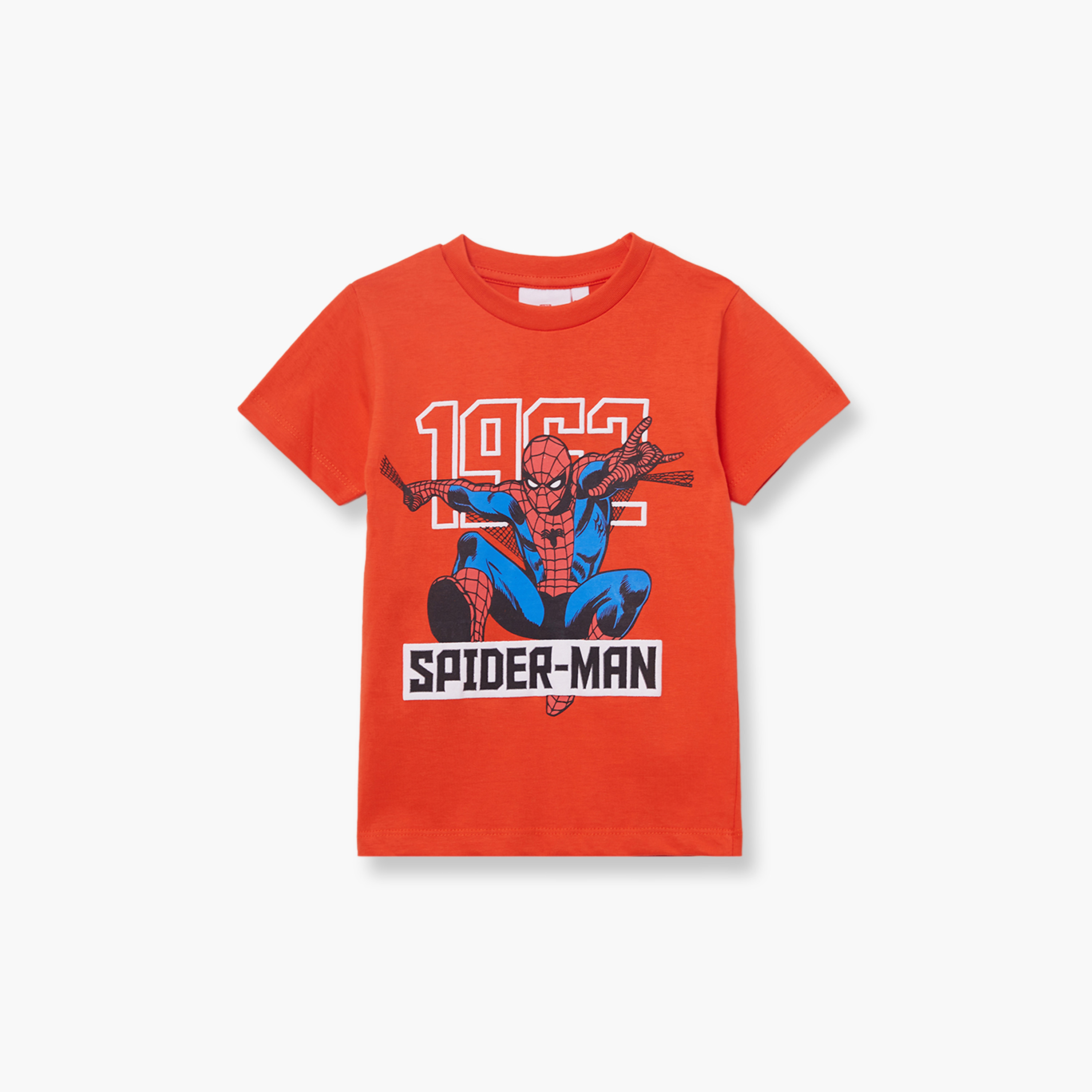 طقم تيشيرت وشورت قطني بطبعة سبايدرمان-boys-clothing-setsandcoords-image-3