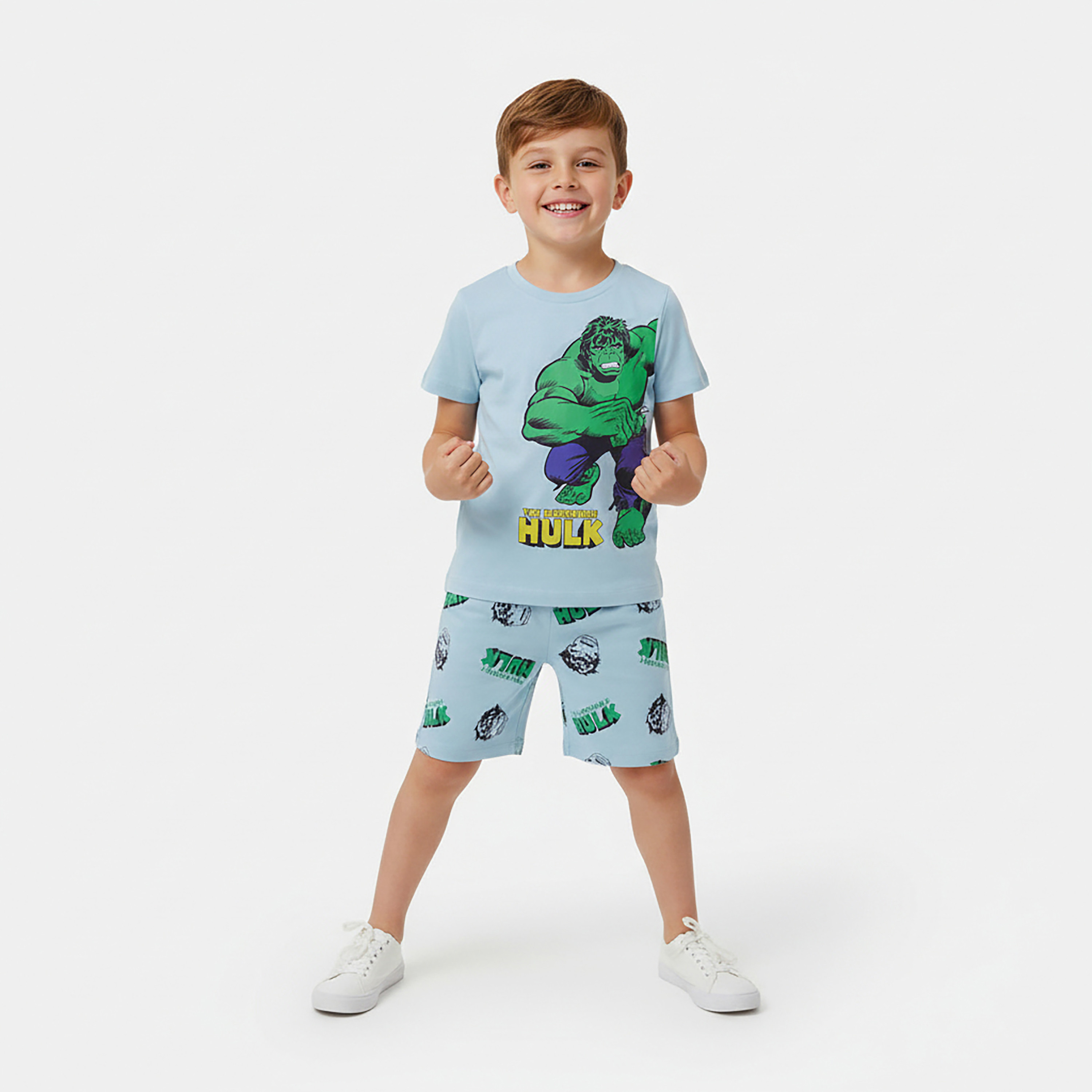 طقم من قطعتين: تي شيرت مطبوع وشورت هالك-boys-clothing-setsandcoords-image-1