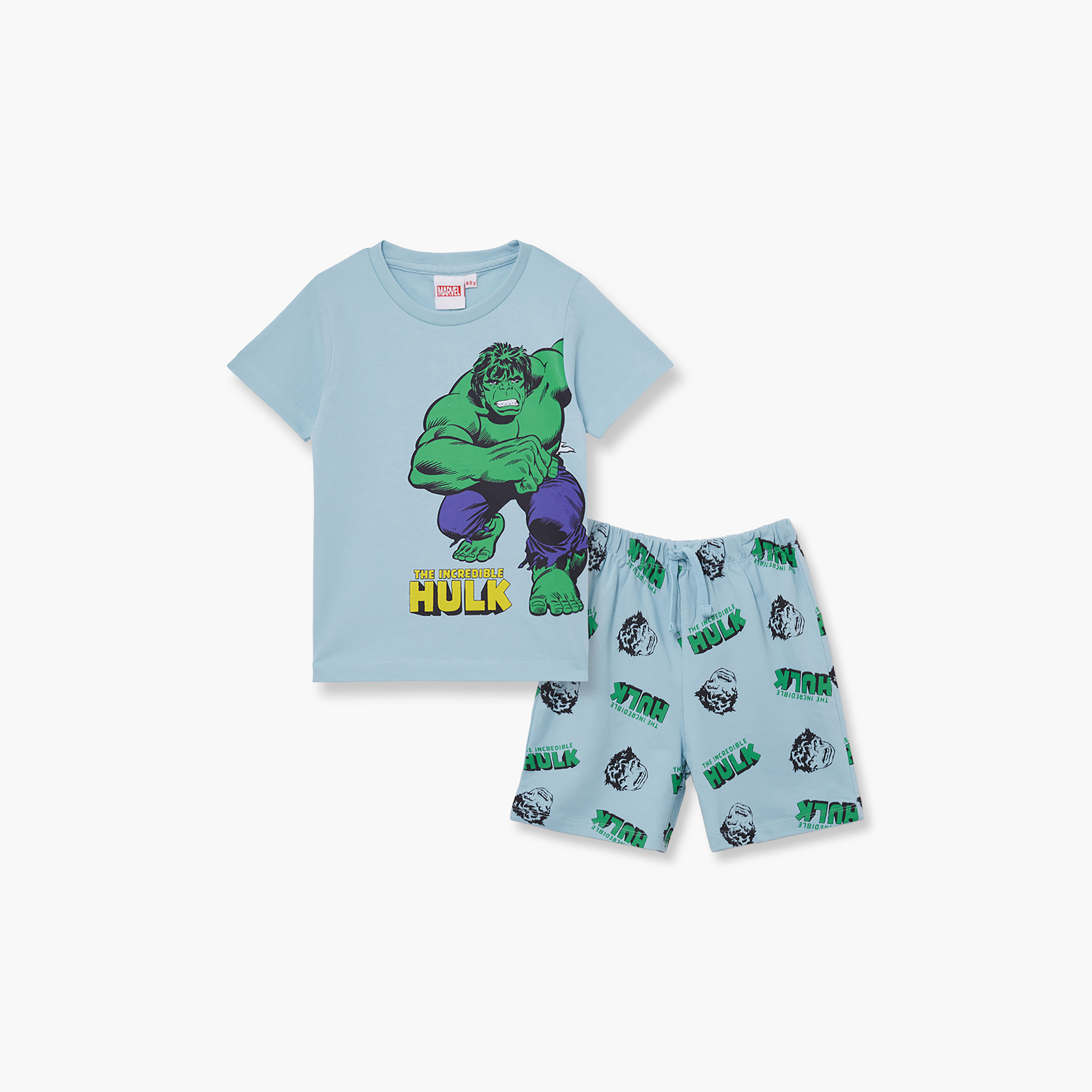 طقم من قطعتين: تي شيرت مطبوع وشورت هالك-boys-clothing-setsandcoords-image-2
