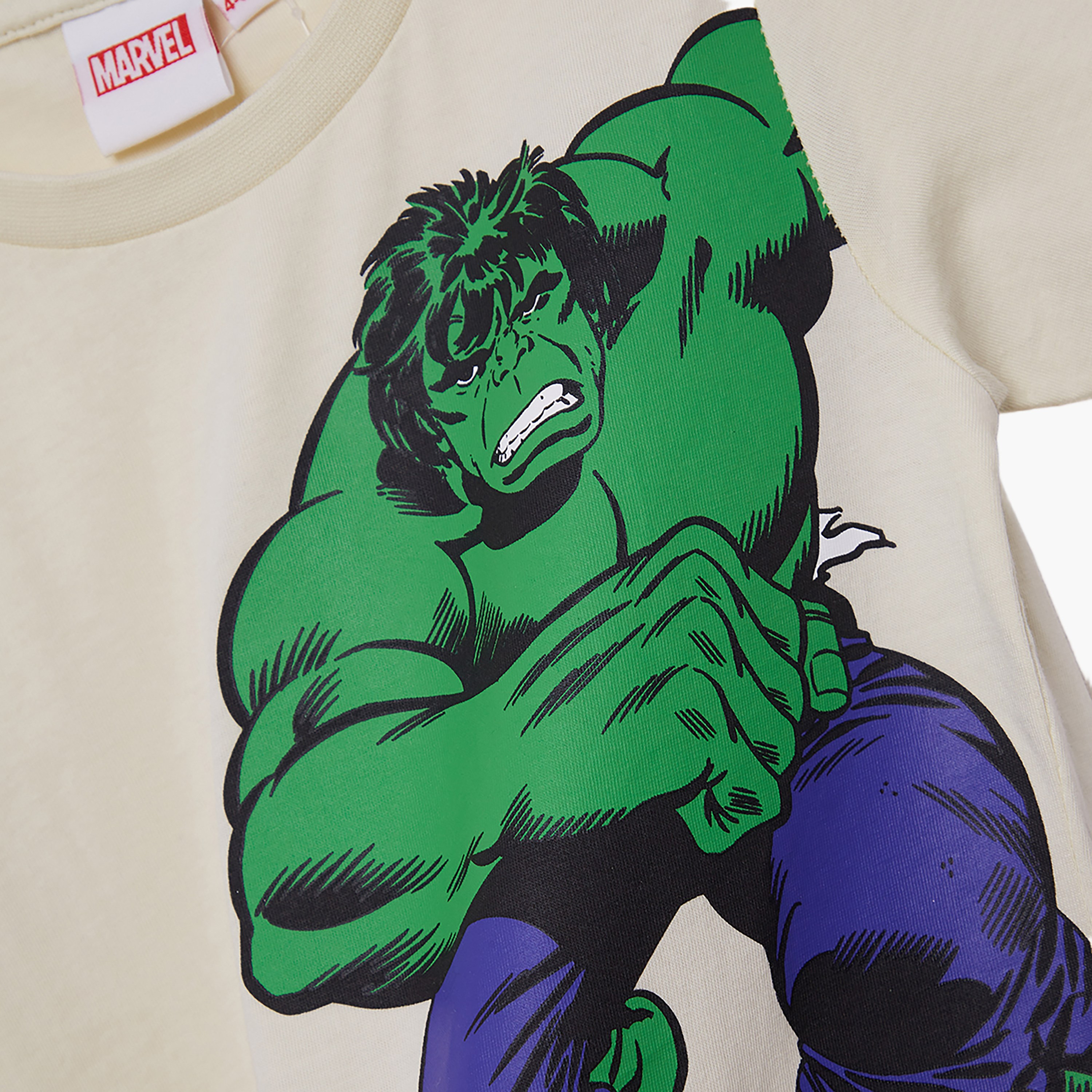 Avengers Printed Cotton T-Shirt & Shorts Set-boys-clothing-setsandcoords-image-5