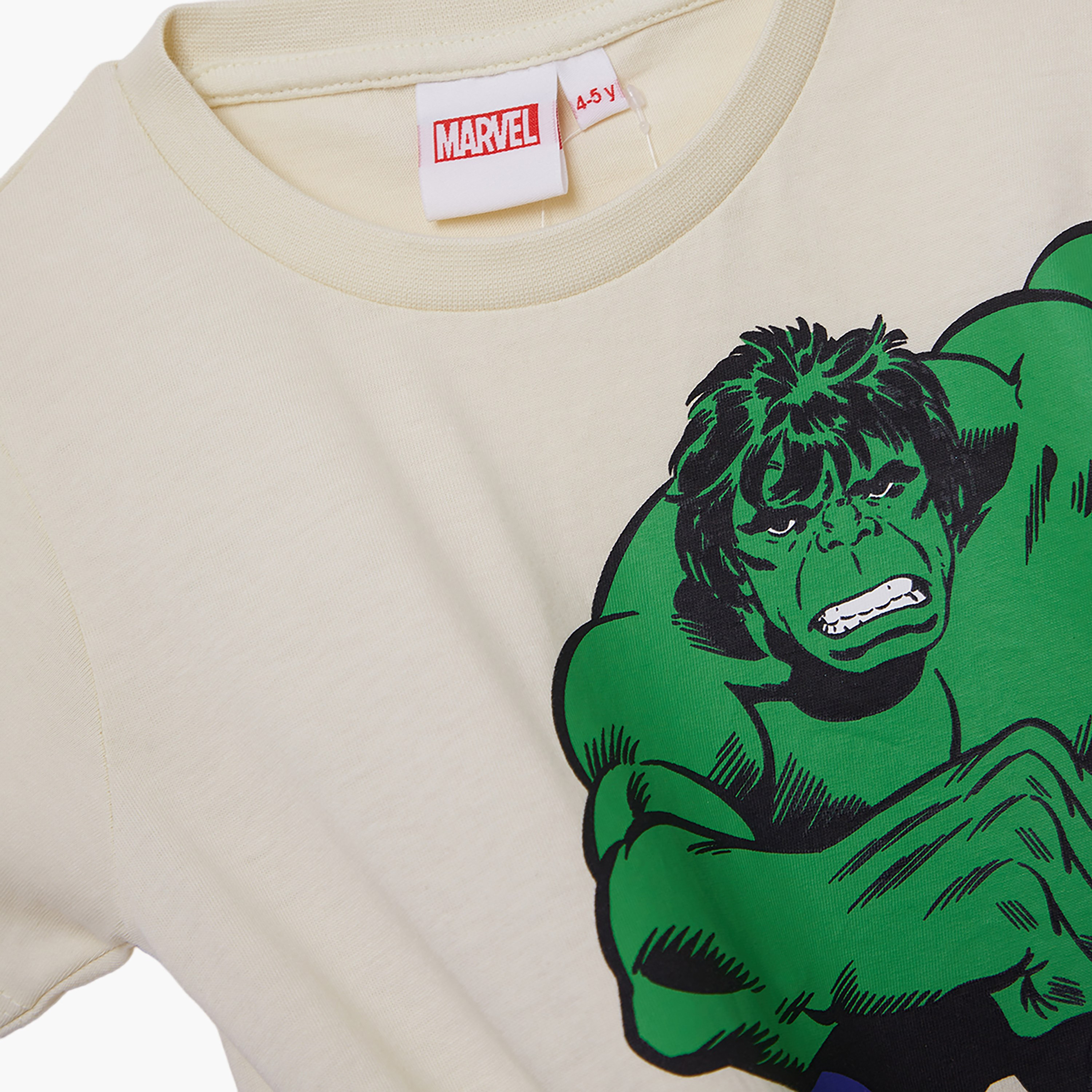Avengers Printed Cotton T-Shirt & Shorts Set-boys-clothing-setsandcoords-image-6