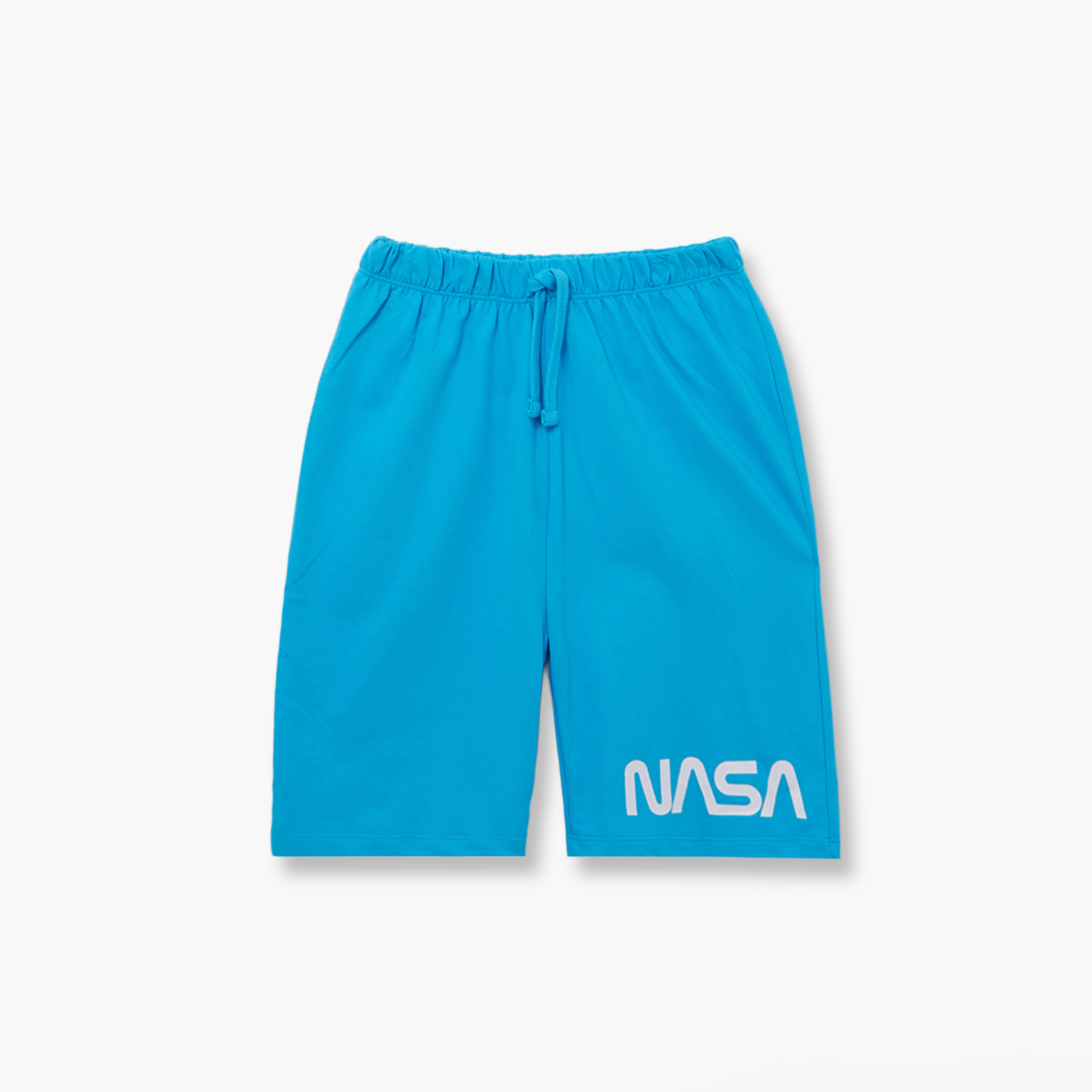 طقم تيشيرت وشورت قطني بطبعة ناسا-boys-clothing-setsandcoords-image-4
