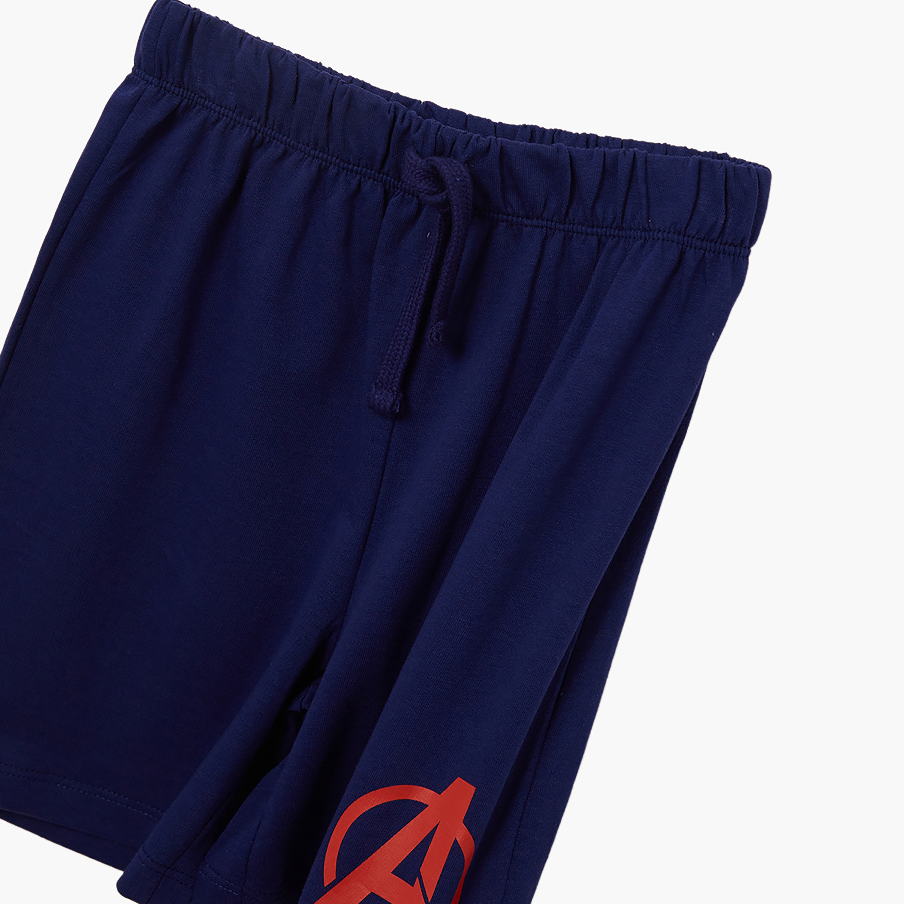 طقم تيشيرت وشورت قطني بطبعة مارفل-boys-clothing-setsandcoords-image-7