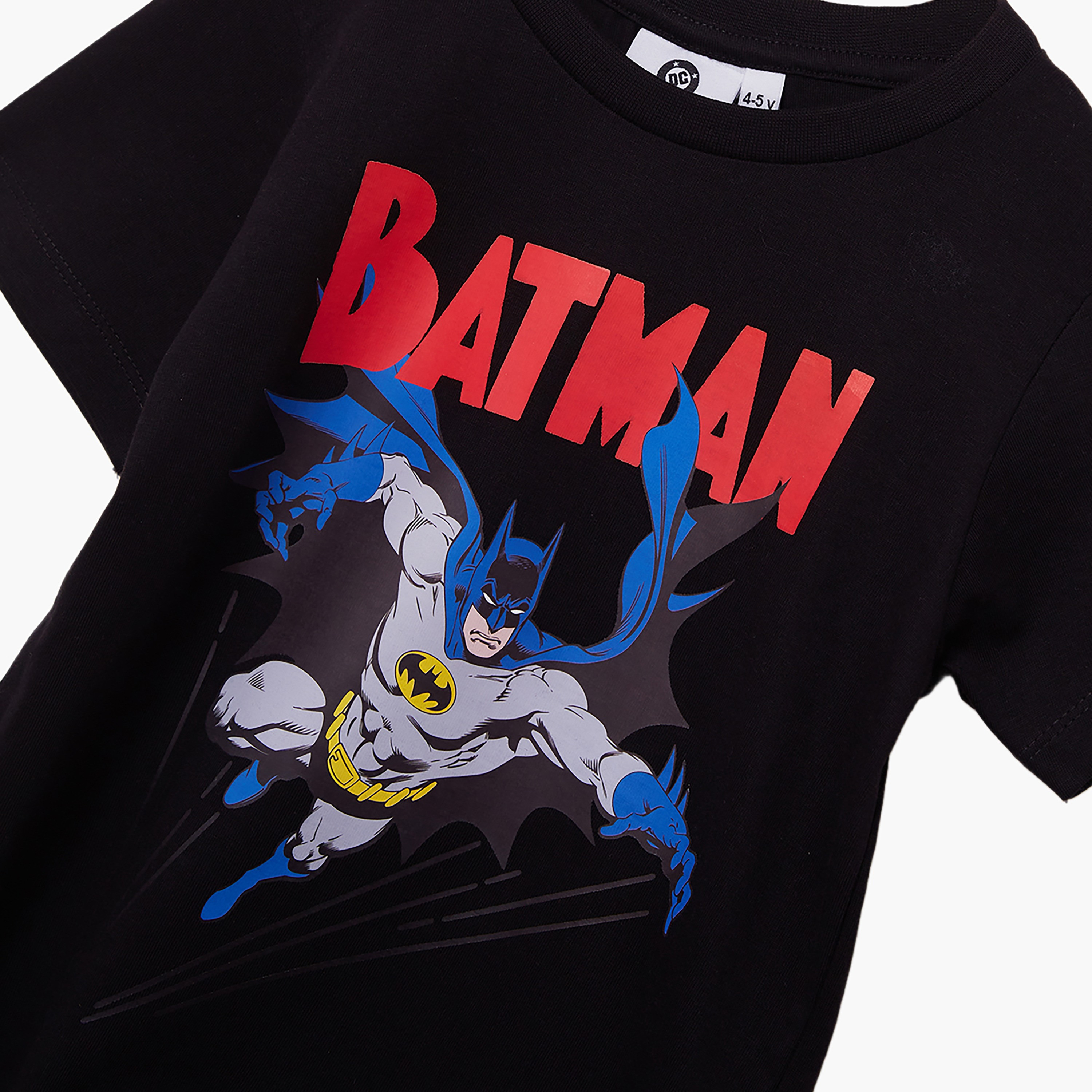 طقم تيشيرت وشورت قطني بطبعة باتمان-boys-clothing-setsandcoords-image-5