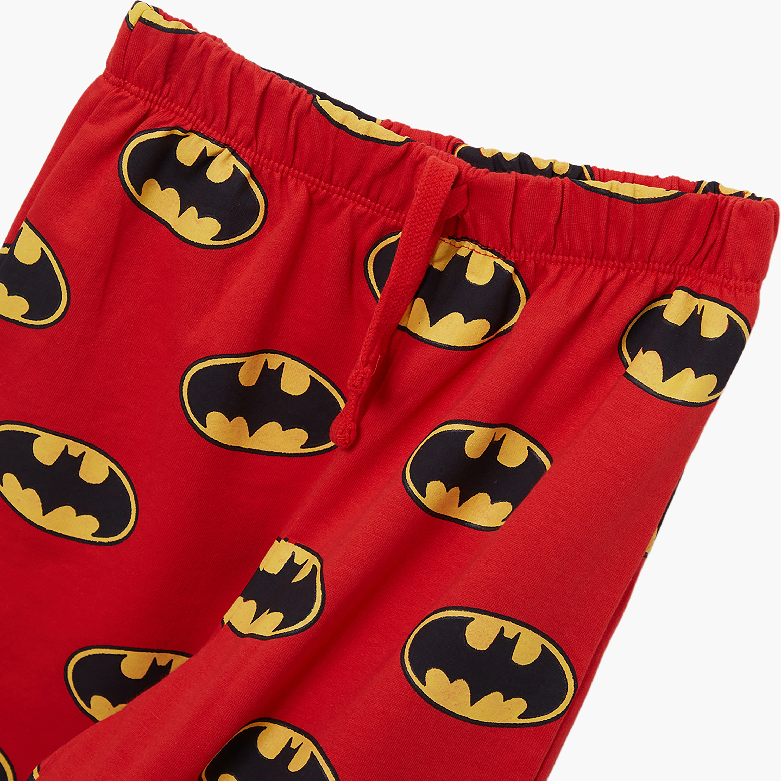 طقم تيشيرت وشورت قطني بطبعة باتمان-boys-clothing-setsandcoords-image-7