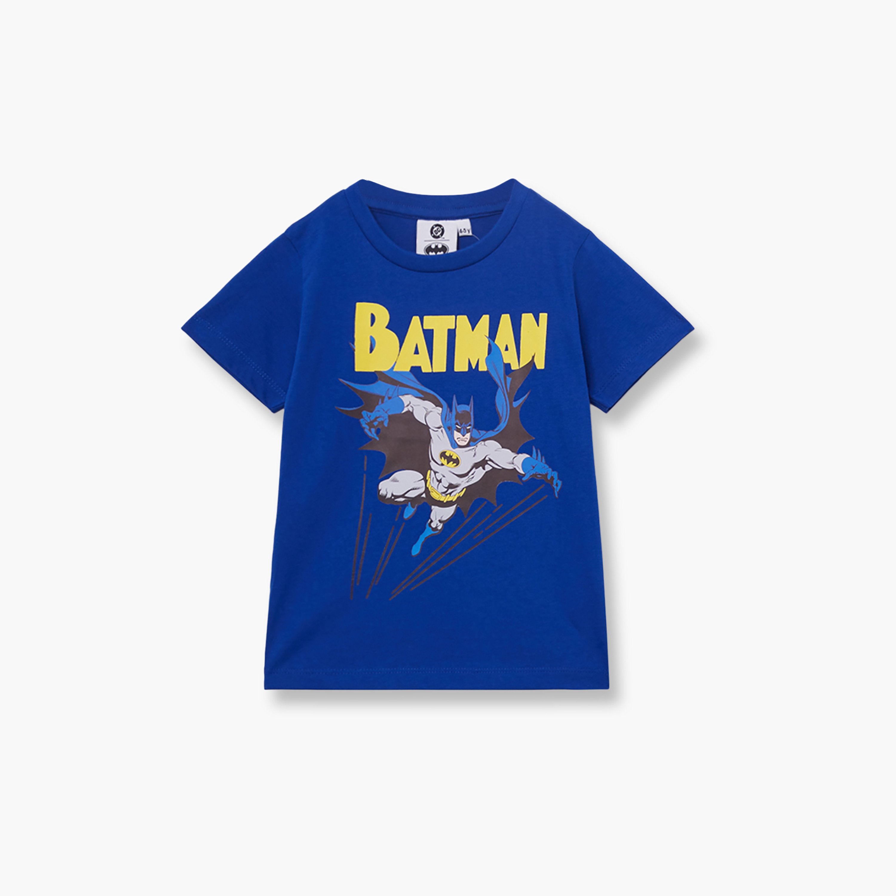 طقم تيشيرت وشورت قطني بطبعة باتمان-boys-clothing-setsandcoords-image-3