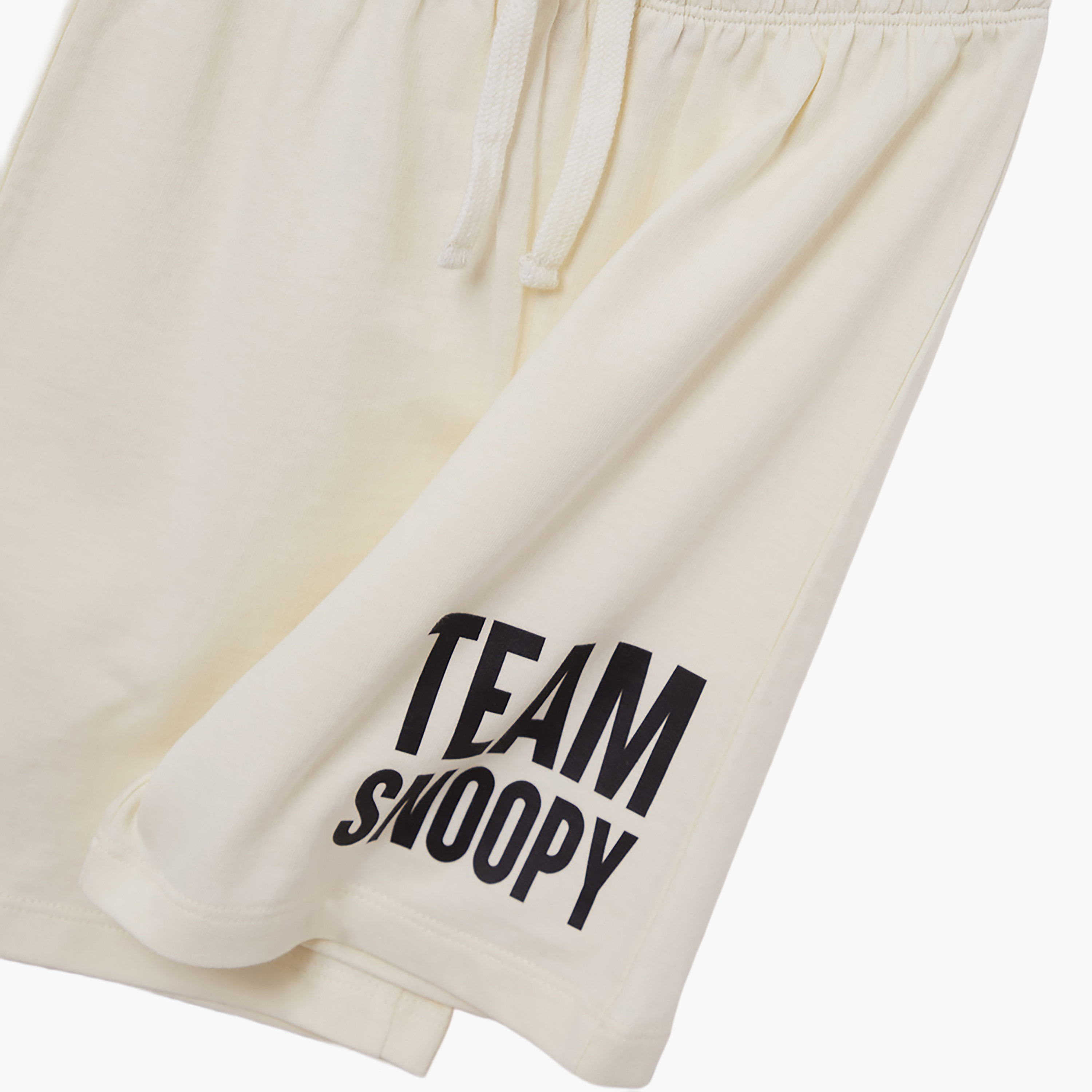 Peanuts Printed Cotton T-Shirt & Shorts Set-boys-clothing-setsandcoords-image-7