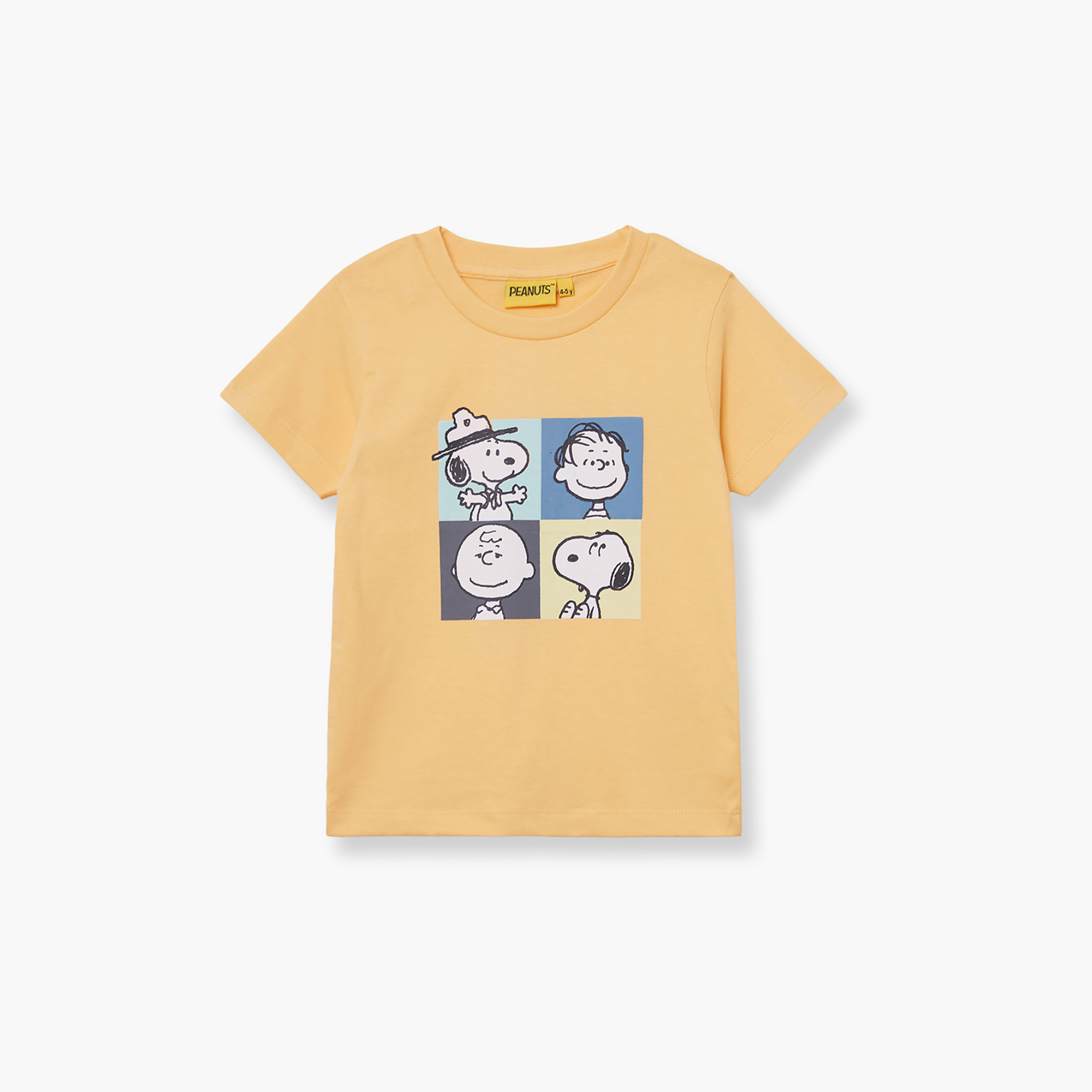طقم تيشيرت وشورت قطني بطبعة بيناتس-boys-clothing-setsandcoords-image-3