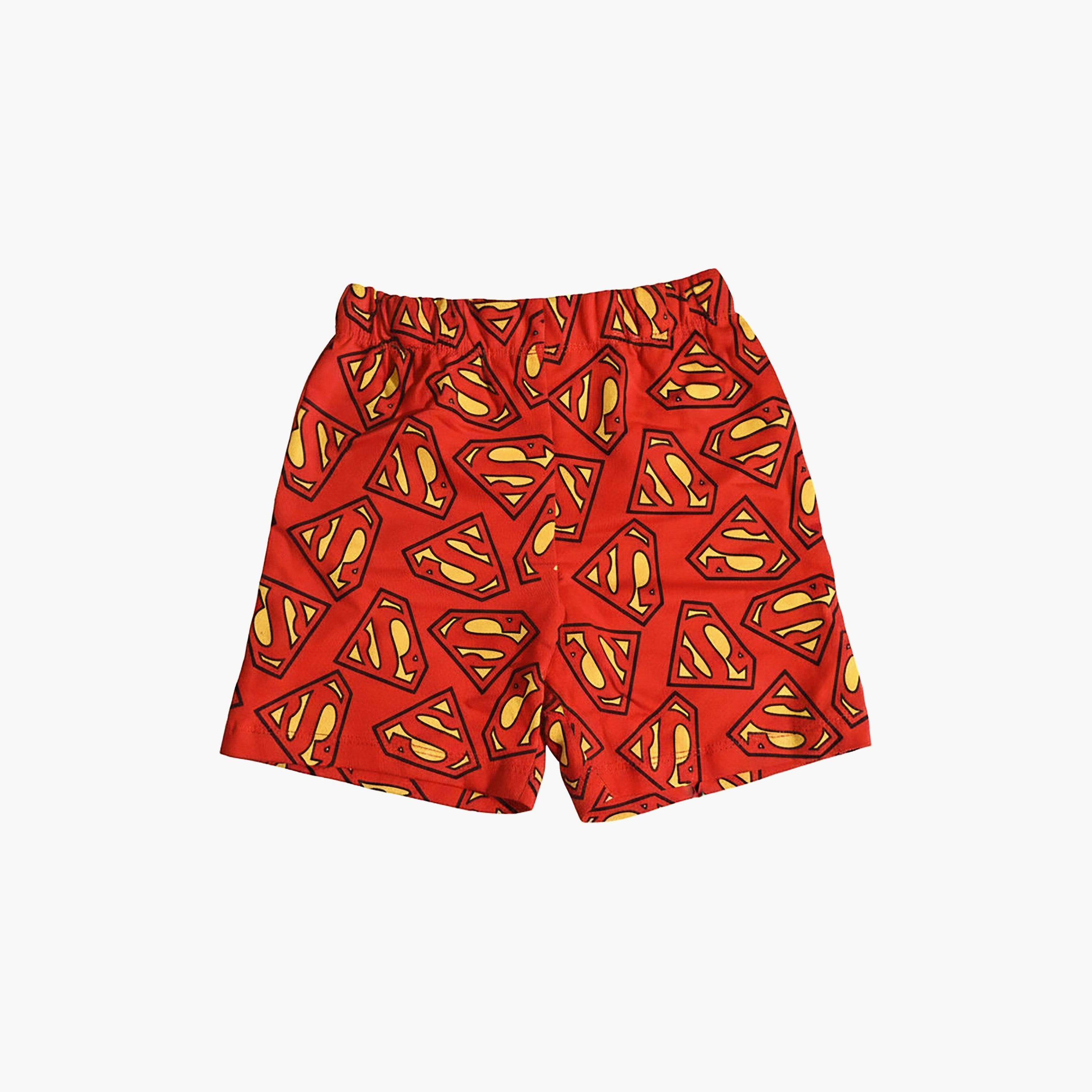 طقم تيشيرت وشورت قطني بطبعة سوبرمان-boys-clothing-setsandcoords-image-4