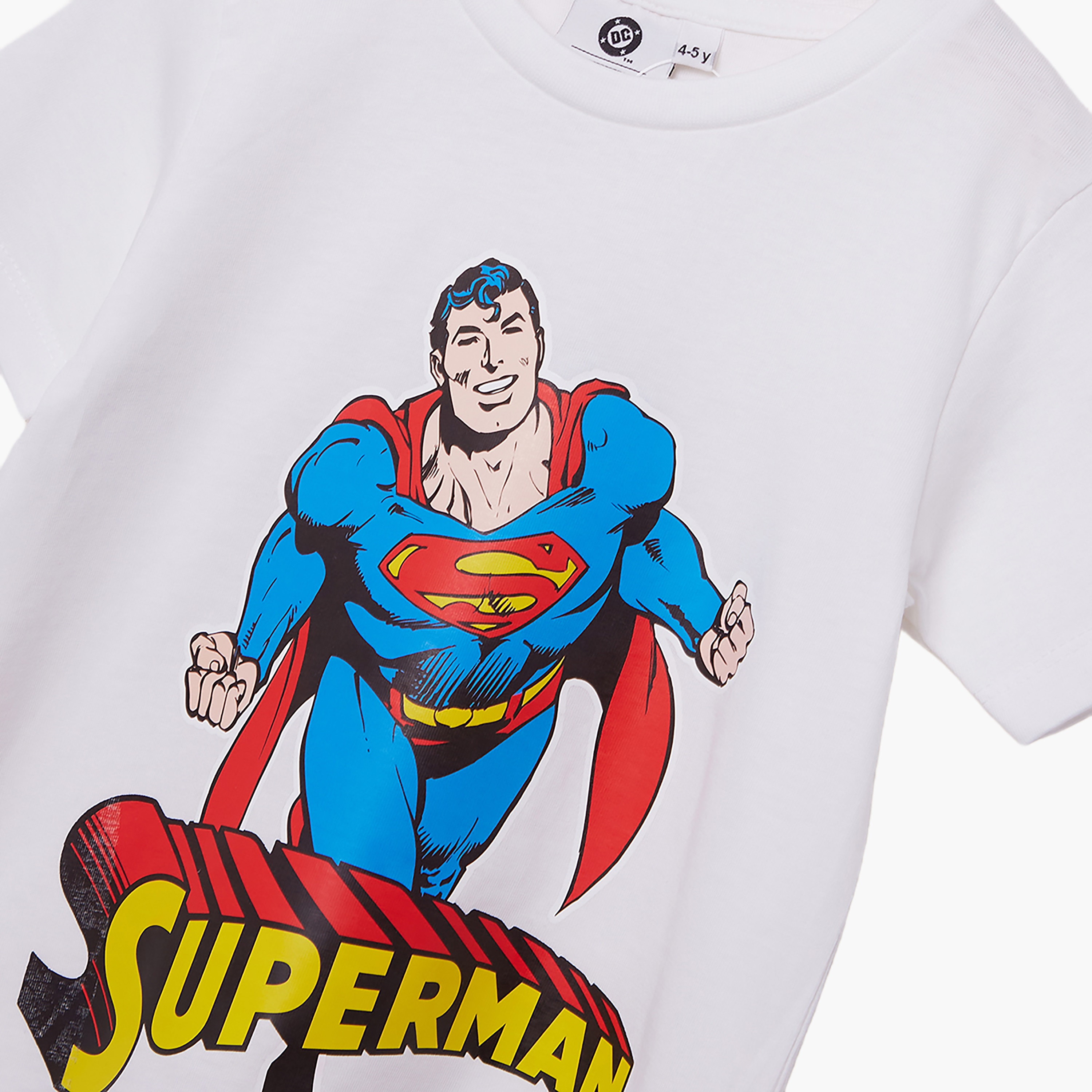 طقم تيشيرت وشورت قطني بطبعة سوبرمان-boys-clothing-setsandcoords-image-5