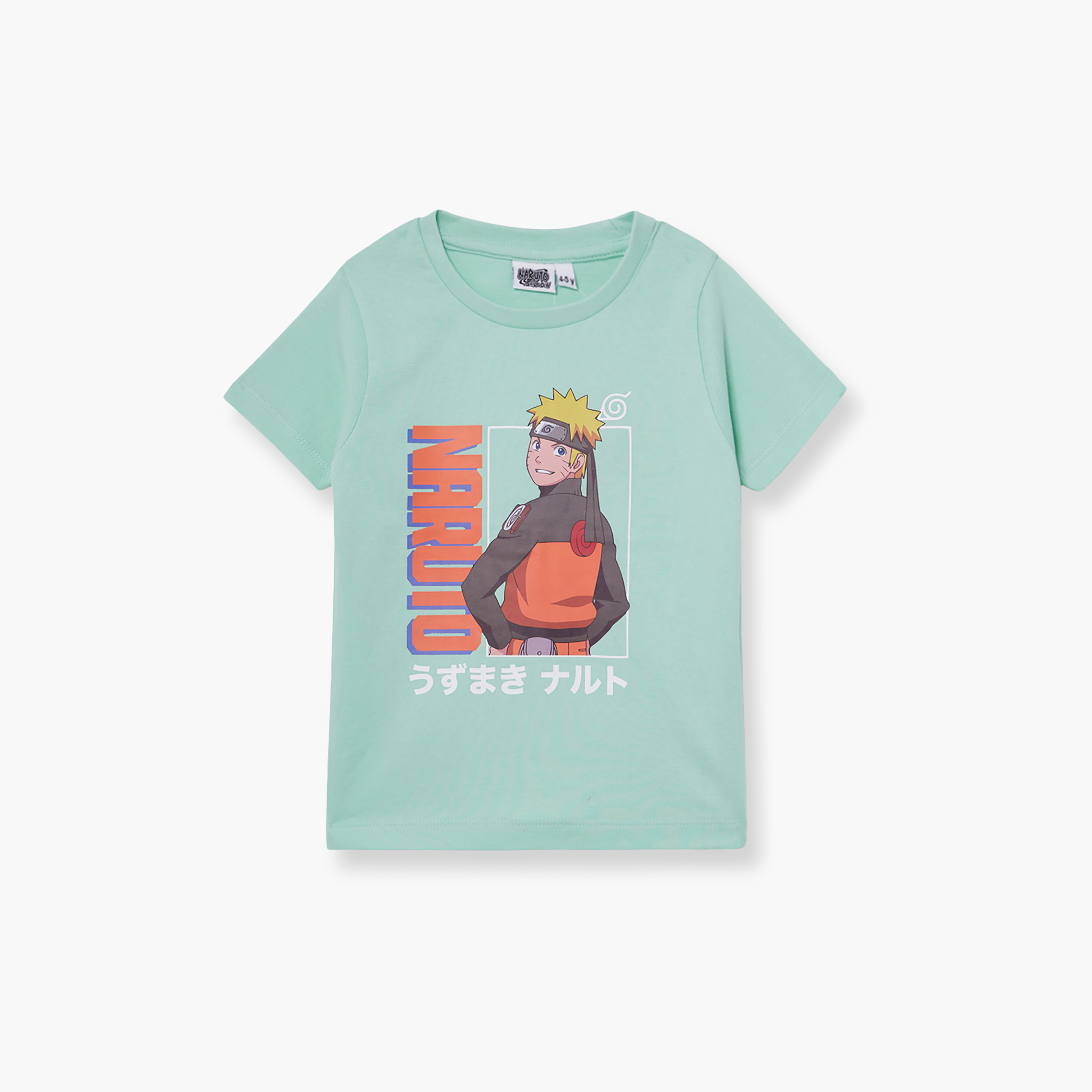 Naruto Printed Cotton T-Shirt & Shorts Set-boys-clothing-setsandcoords-image-3