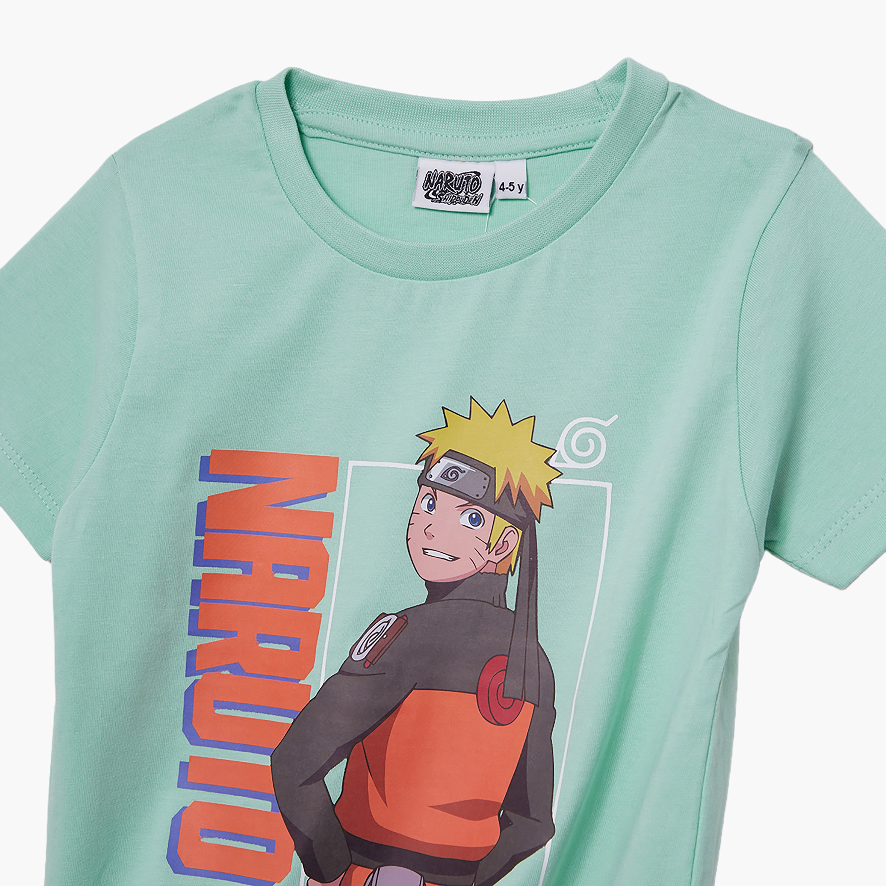 Naruto Printed Cotton T-Shirt & Shorts Set-boys-clothing-setsandcoords-image-5