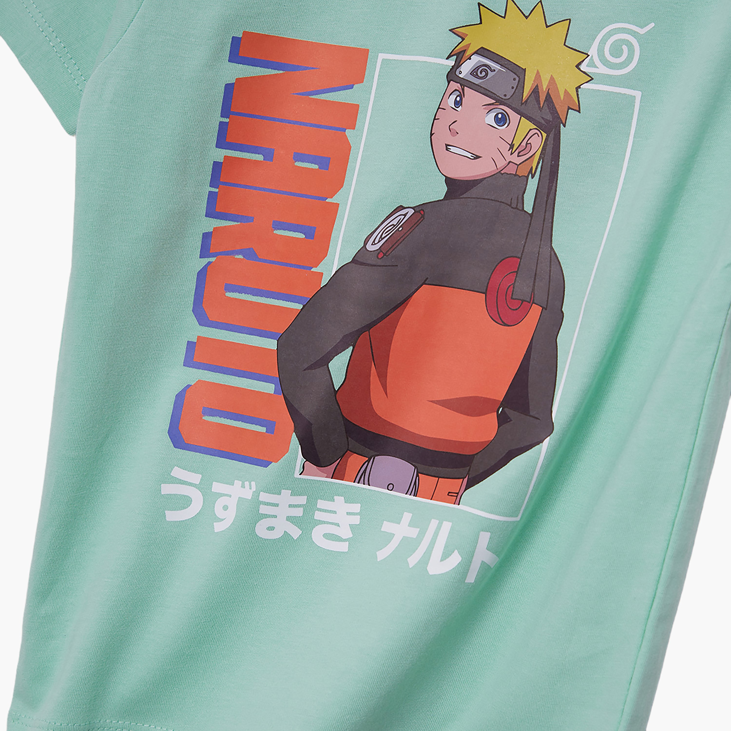 Naruto Printed Cotton T-Shirt & Shorts Set-boys-clothing-setsandcoords-image-6