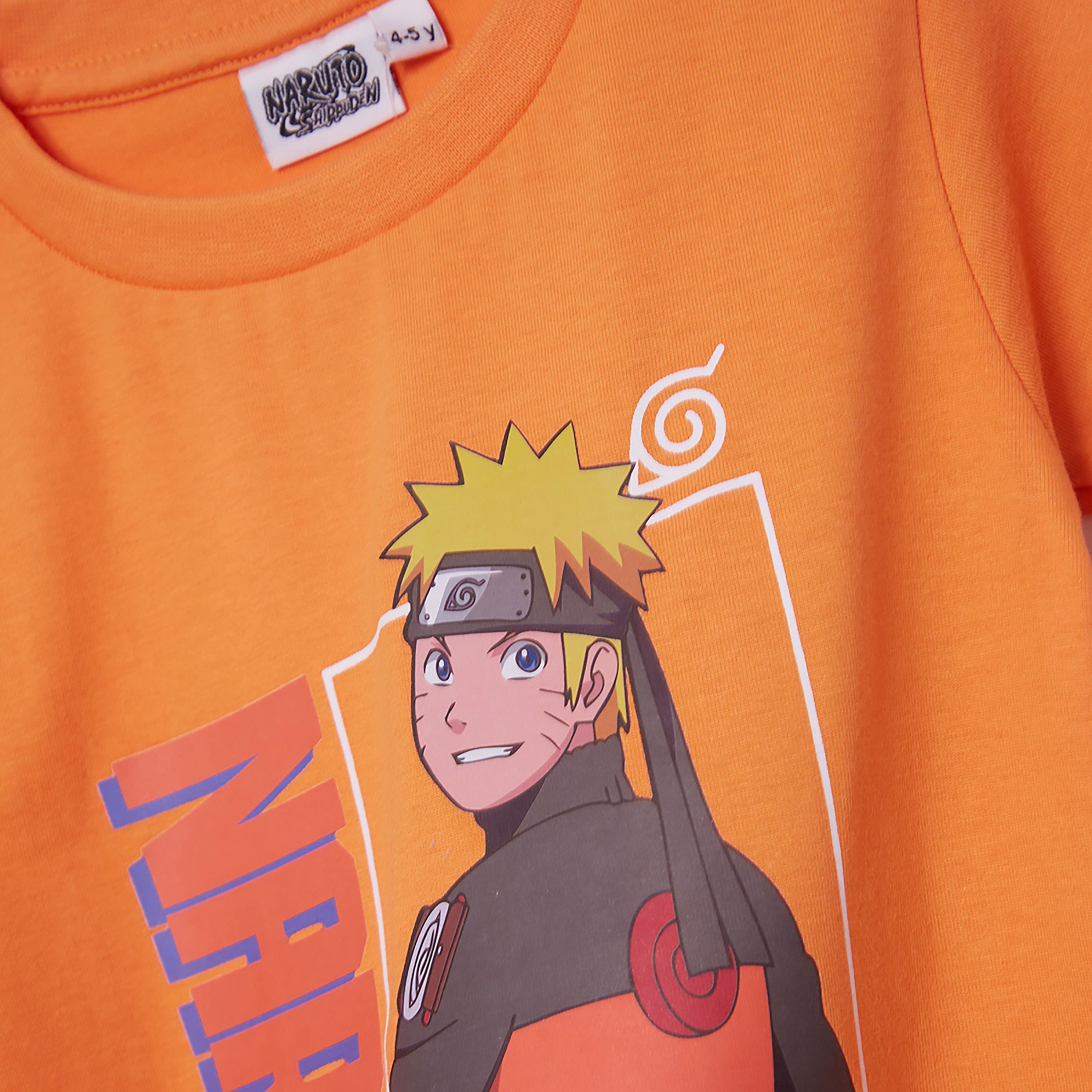 Naruto Printed Cotton T-Shirt & Shorts Set-boys-clothing-setsandcoords-image-5