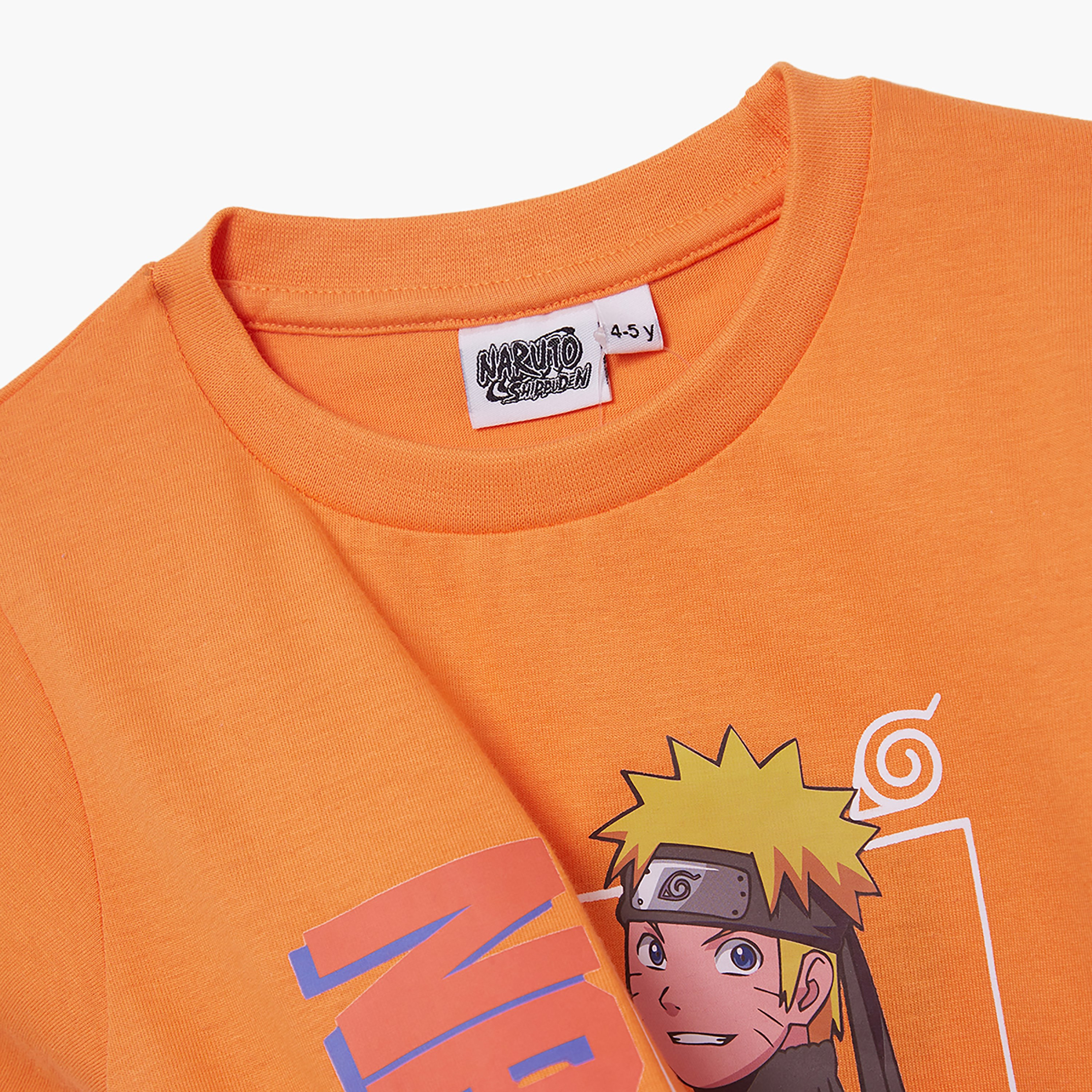 Naruto Printed Cotton T-Shirt & Shorts Set-boys-clothing-setsandcoords-image-6