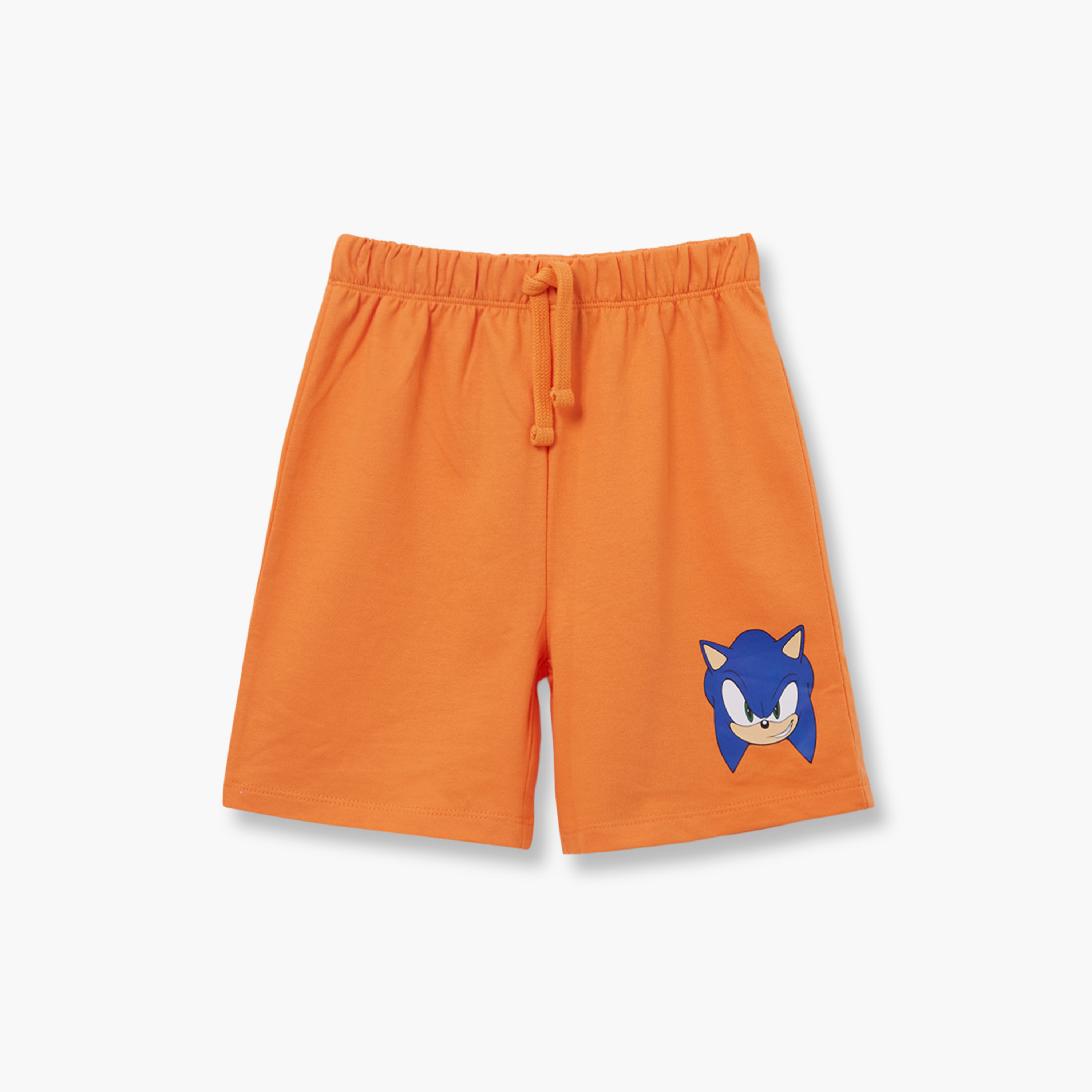 طقم تيشيرت وشورت قطني بطبعة سونيك-boys-clothing-setsandcoords-image-4