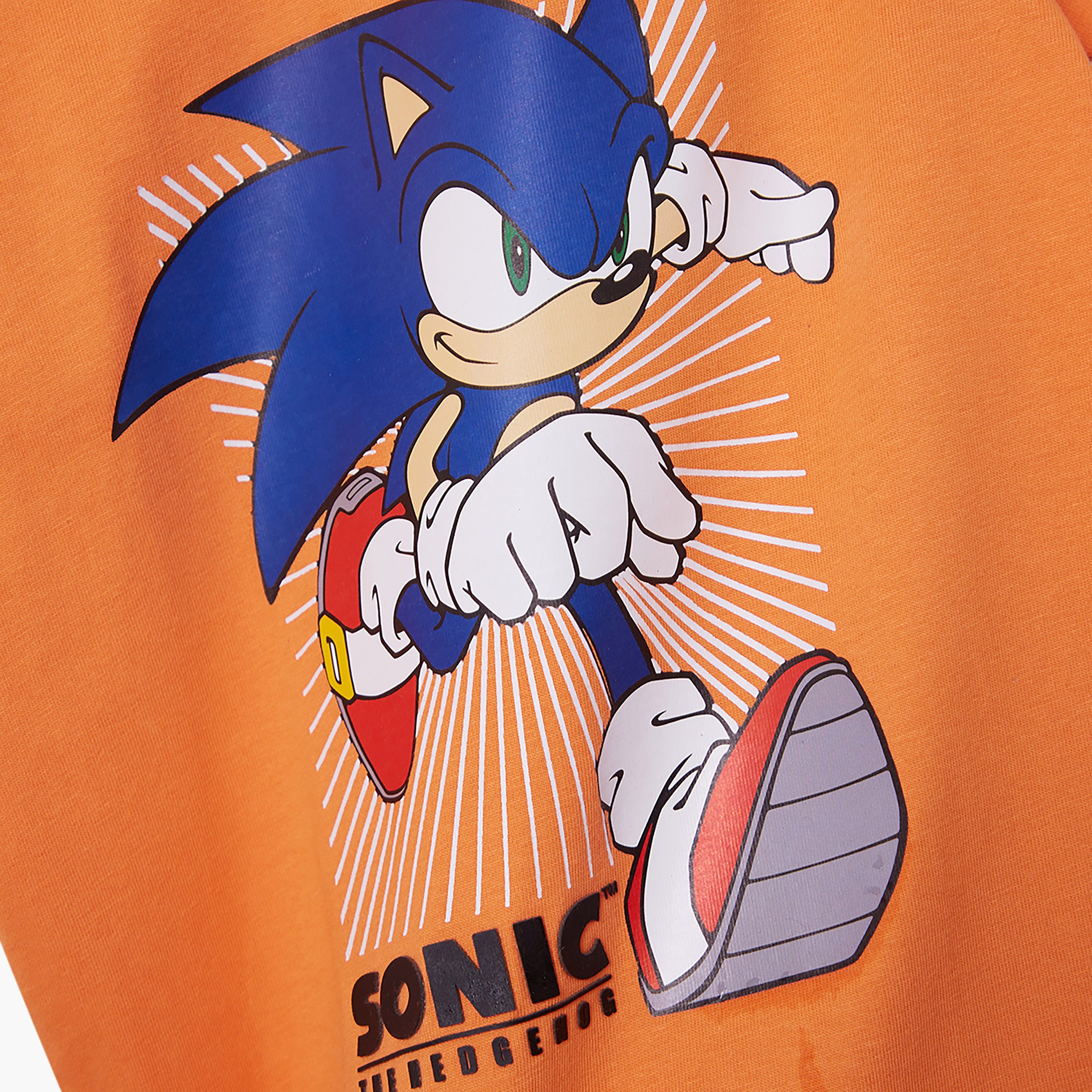 طقم تيشيرت وشورت قطني بطبعة سونيك-boys-clothing-setsandcoords-image-5